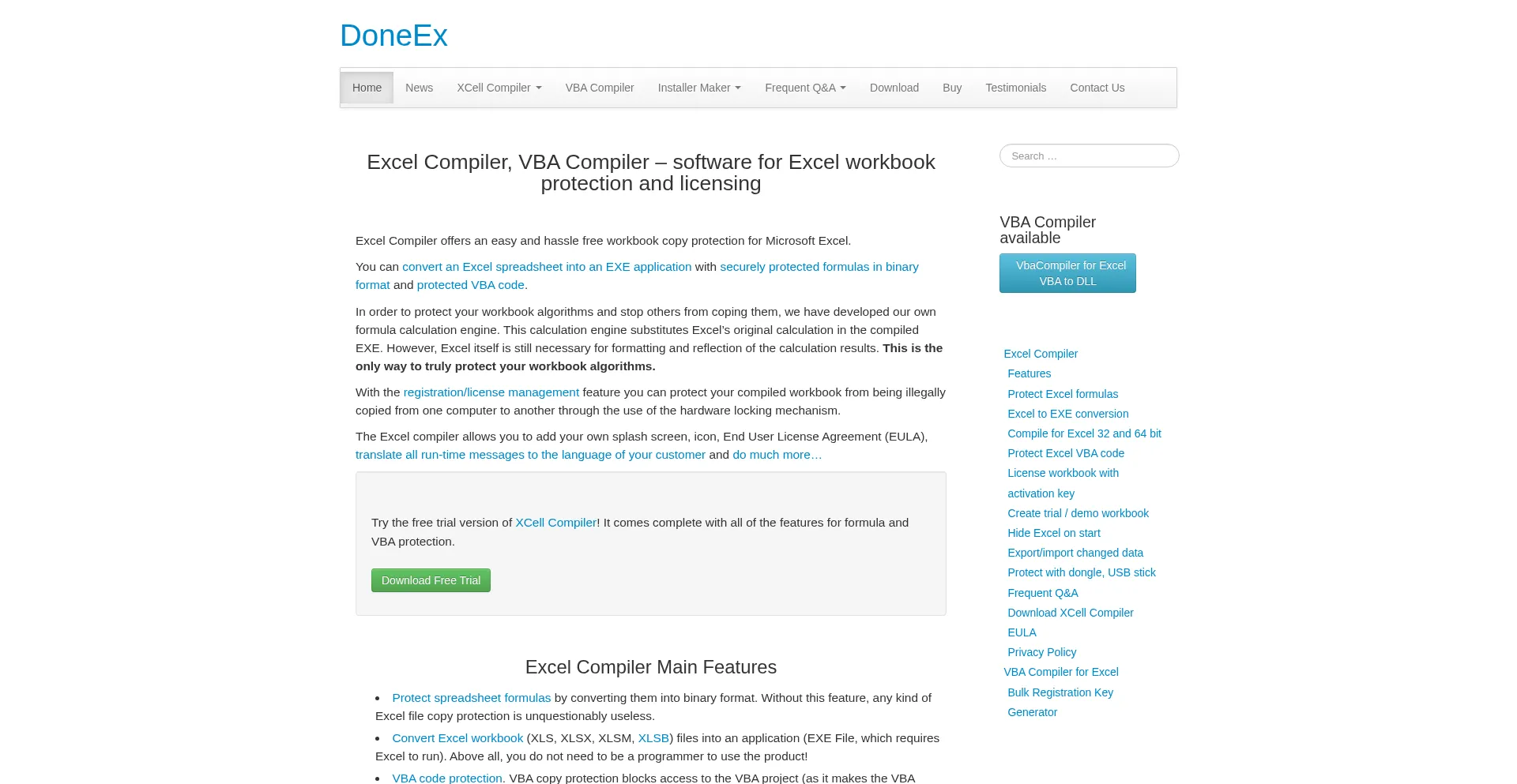 Doneex.com Screenshot