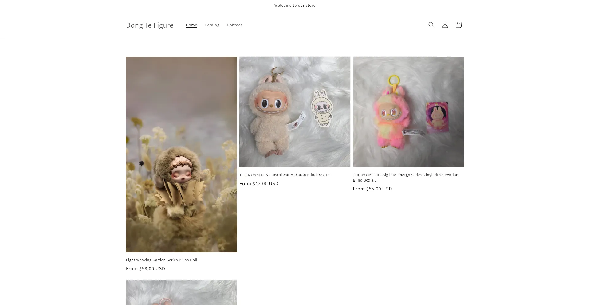 Website screenshot of Donghefigure.com