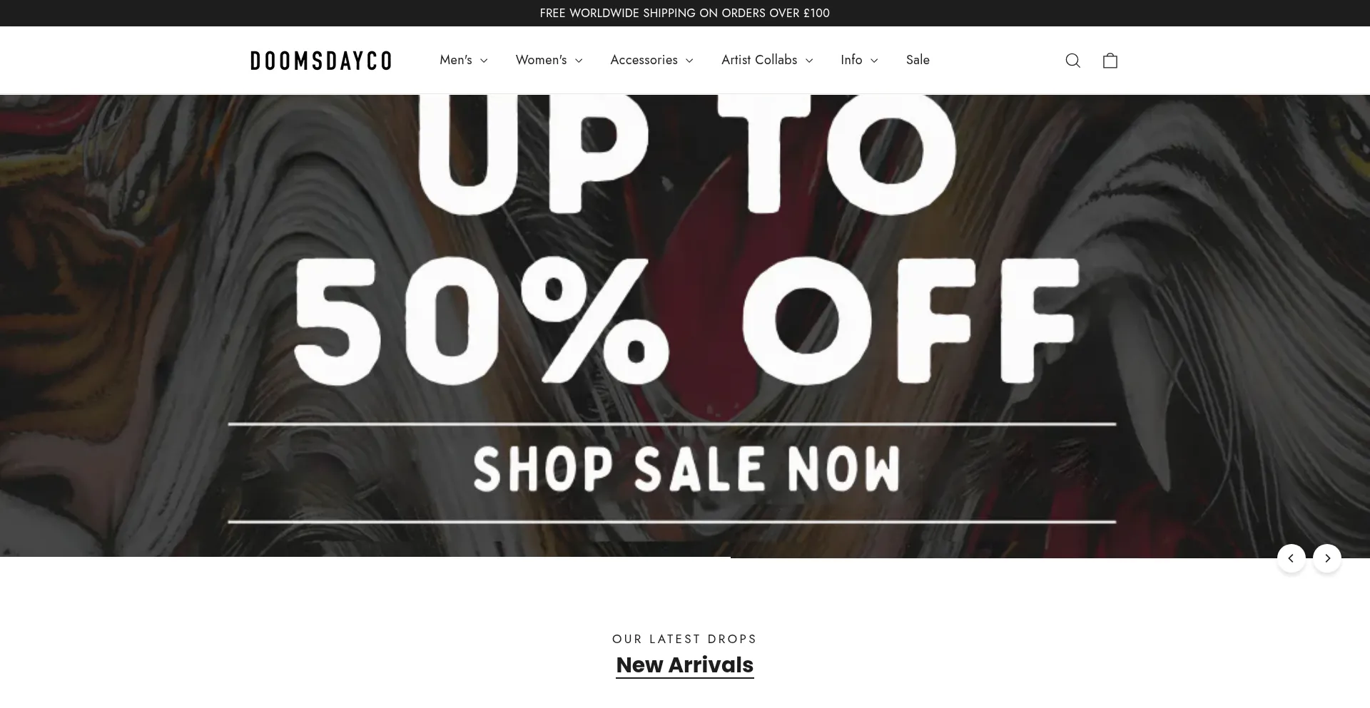 Doomsdayco.com Screenshot