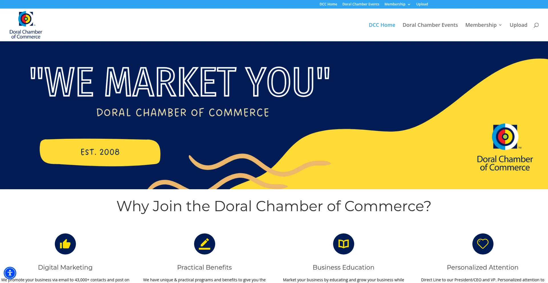 Doralchamber.org Screenshot