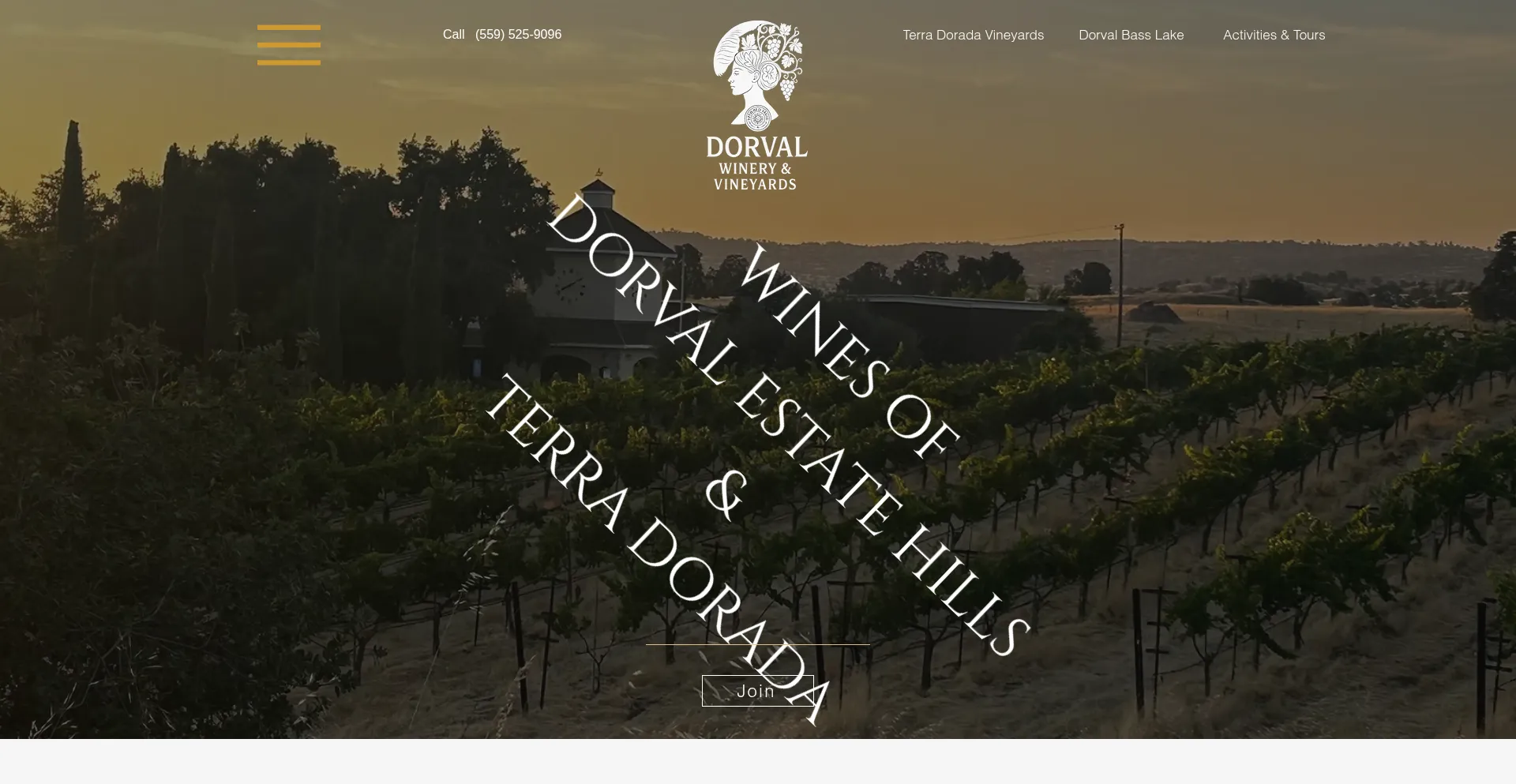 Dorvalwinery.com Screenshot