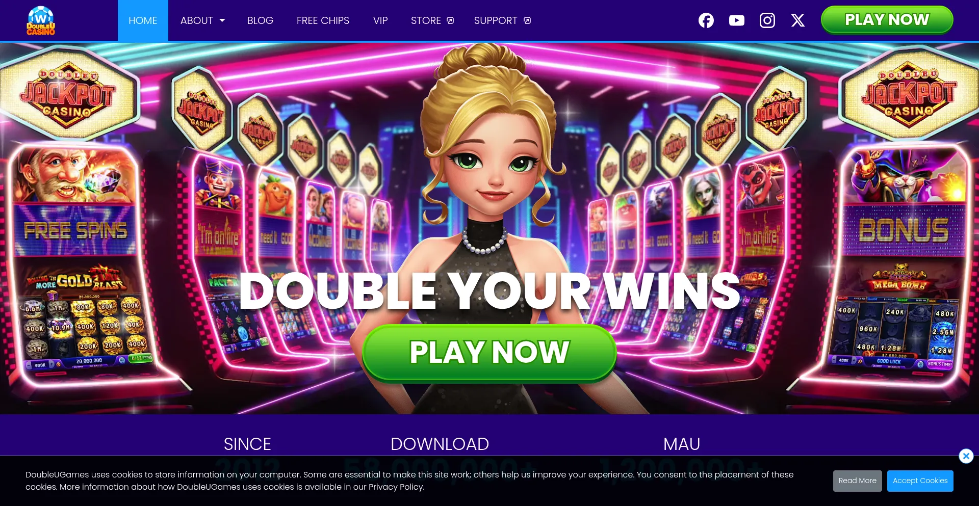 Doubleucasino.com Screenshot