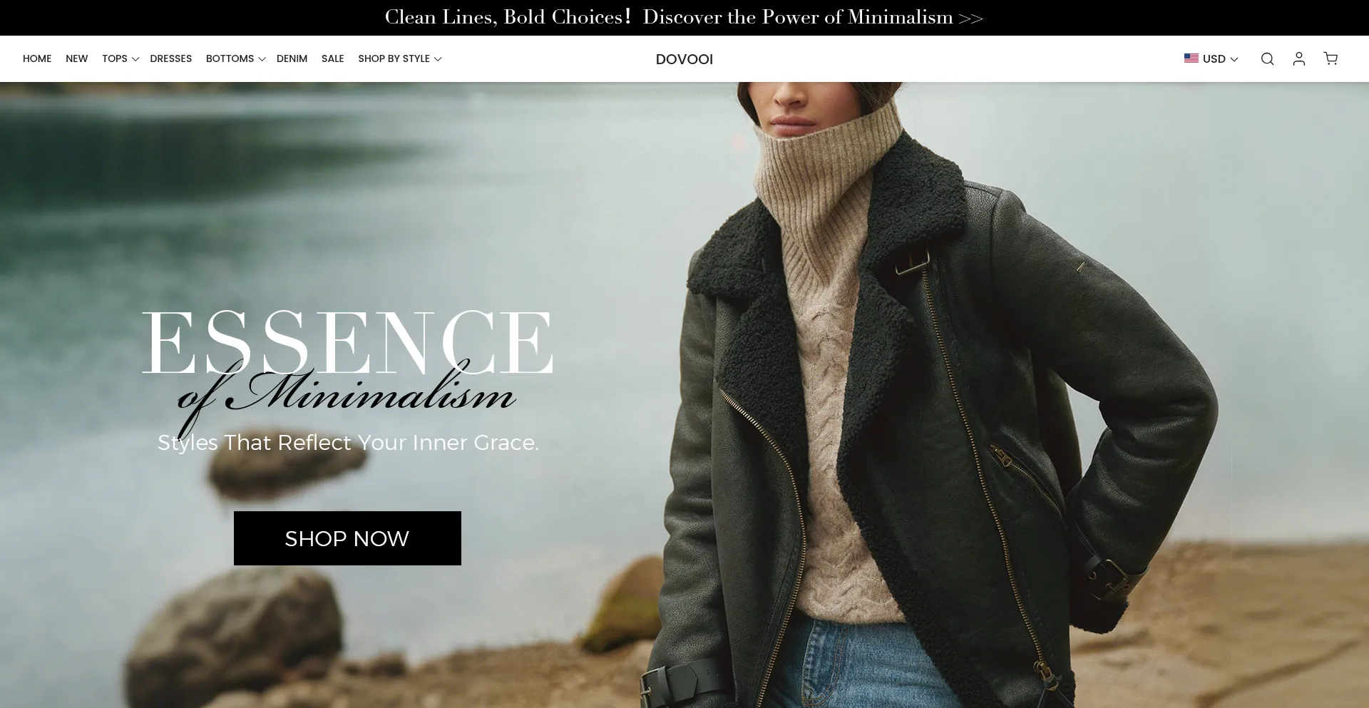 Website screenshot of Dovooi.com