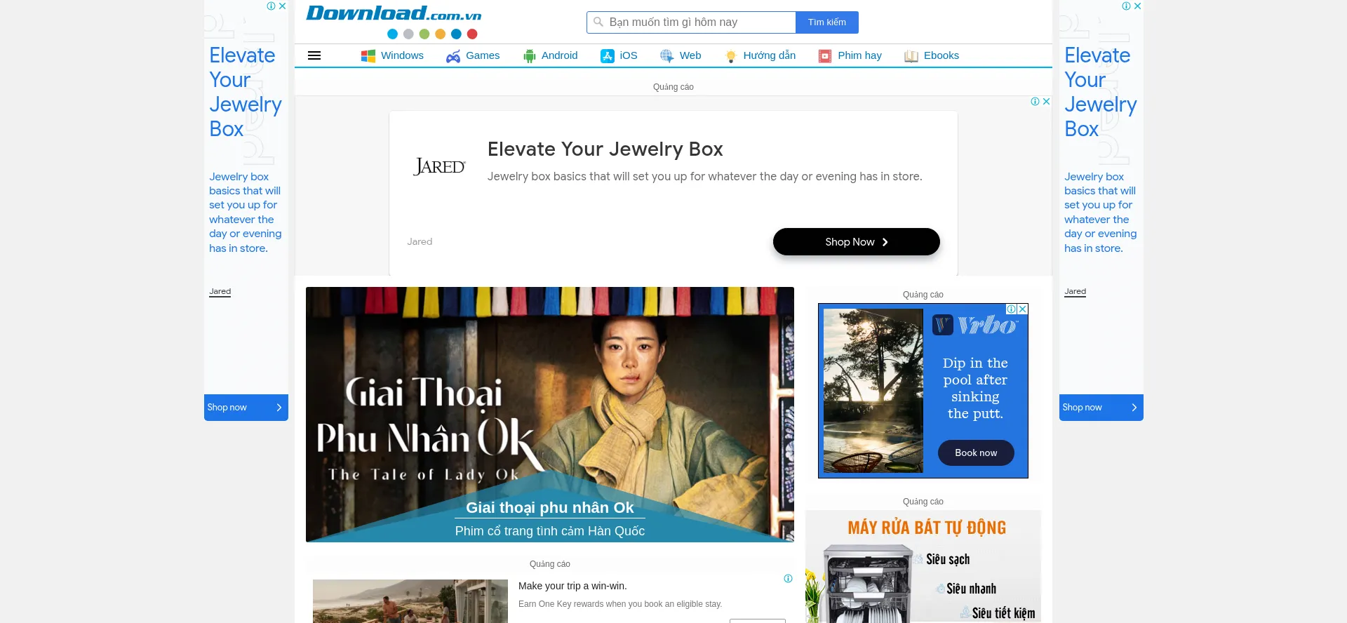 Website screenshot of Download.com.vn