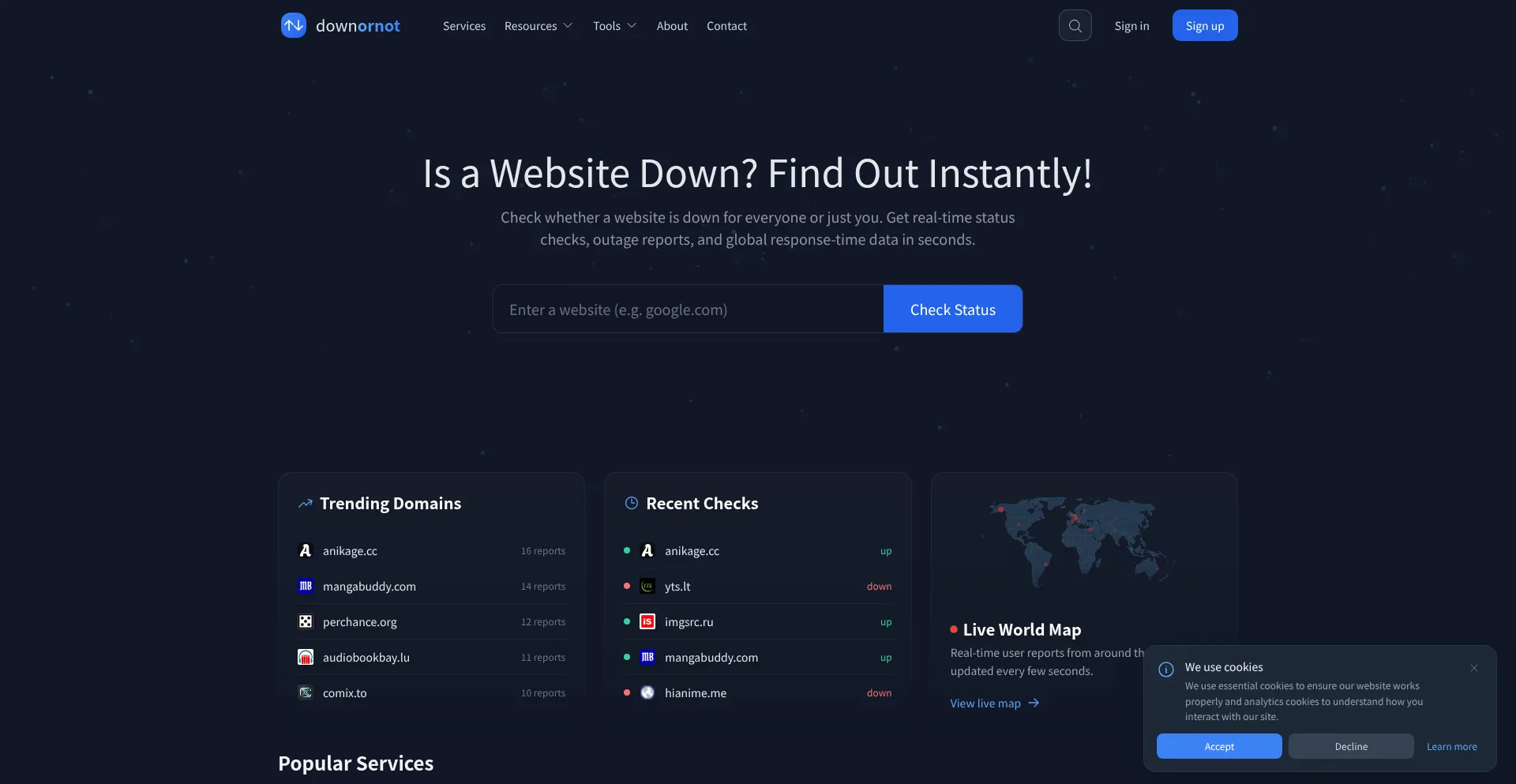 Downornot.net