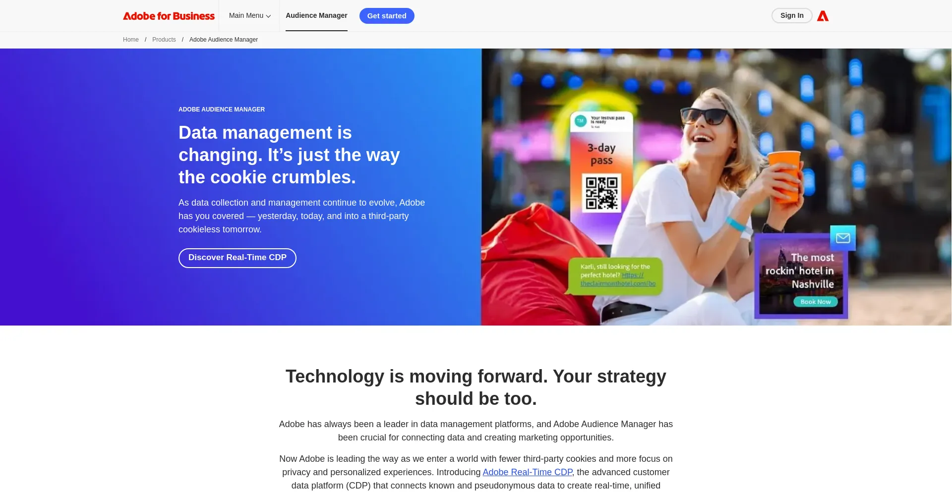 Website screenshot of Dpm.demdex.net