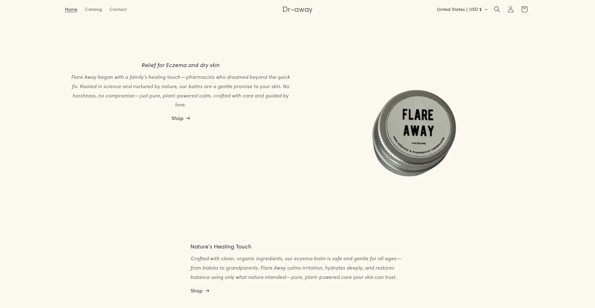 Website screenshot of Dr-away.com