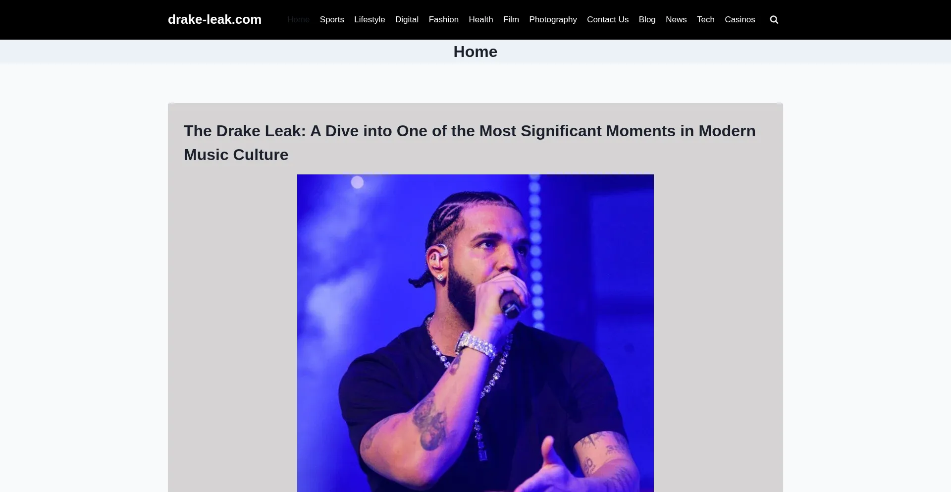 Drake-leak.com Screenshot