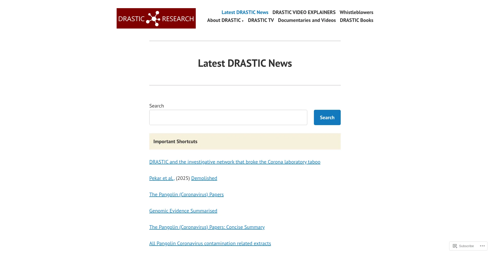 Drasticresearch.org