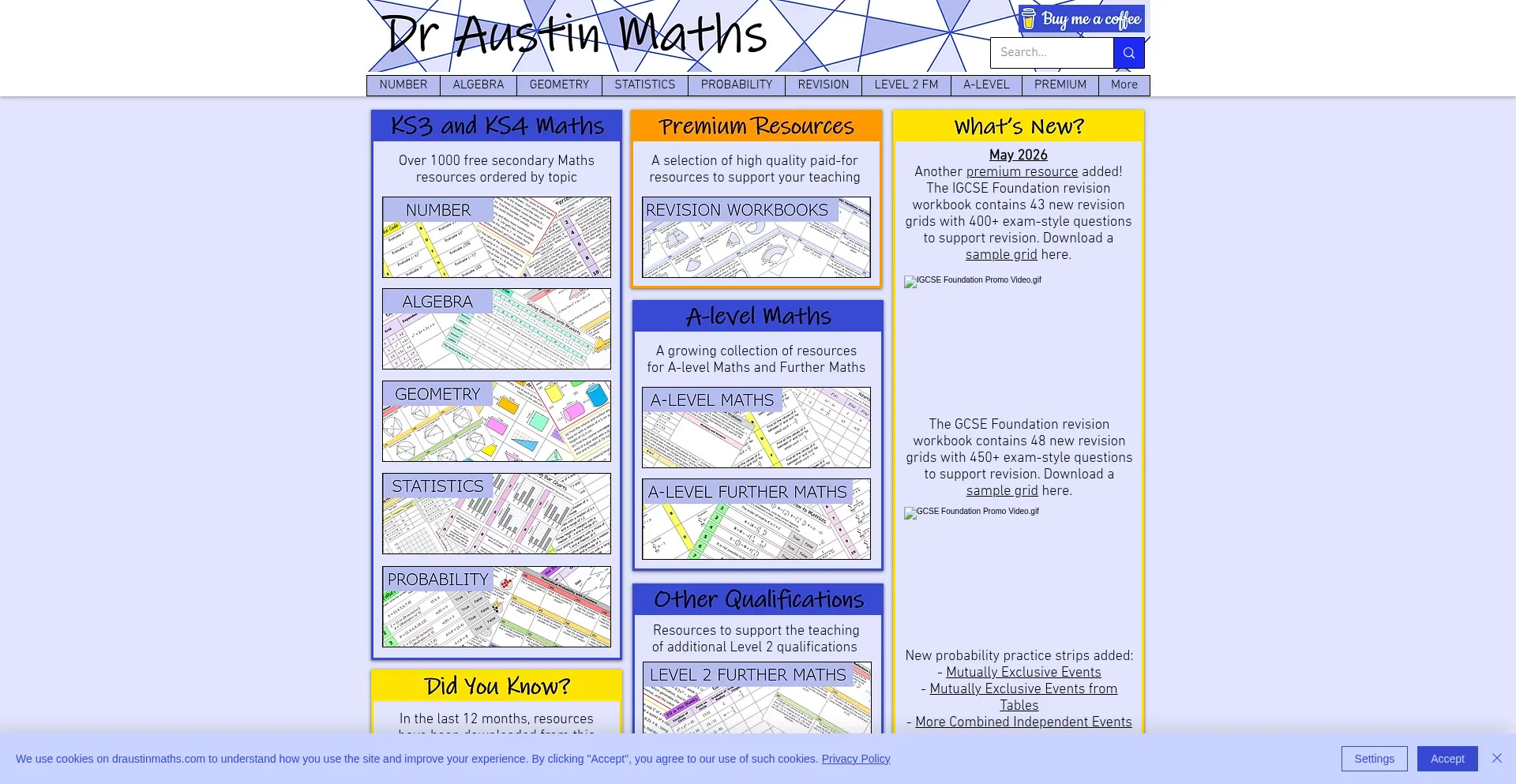 Draustinmaths.com