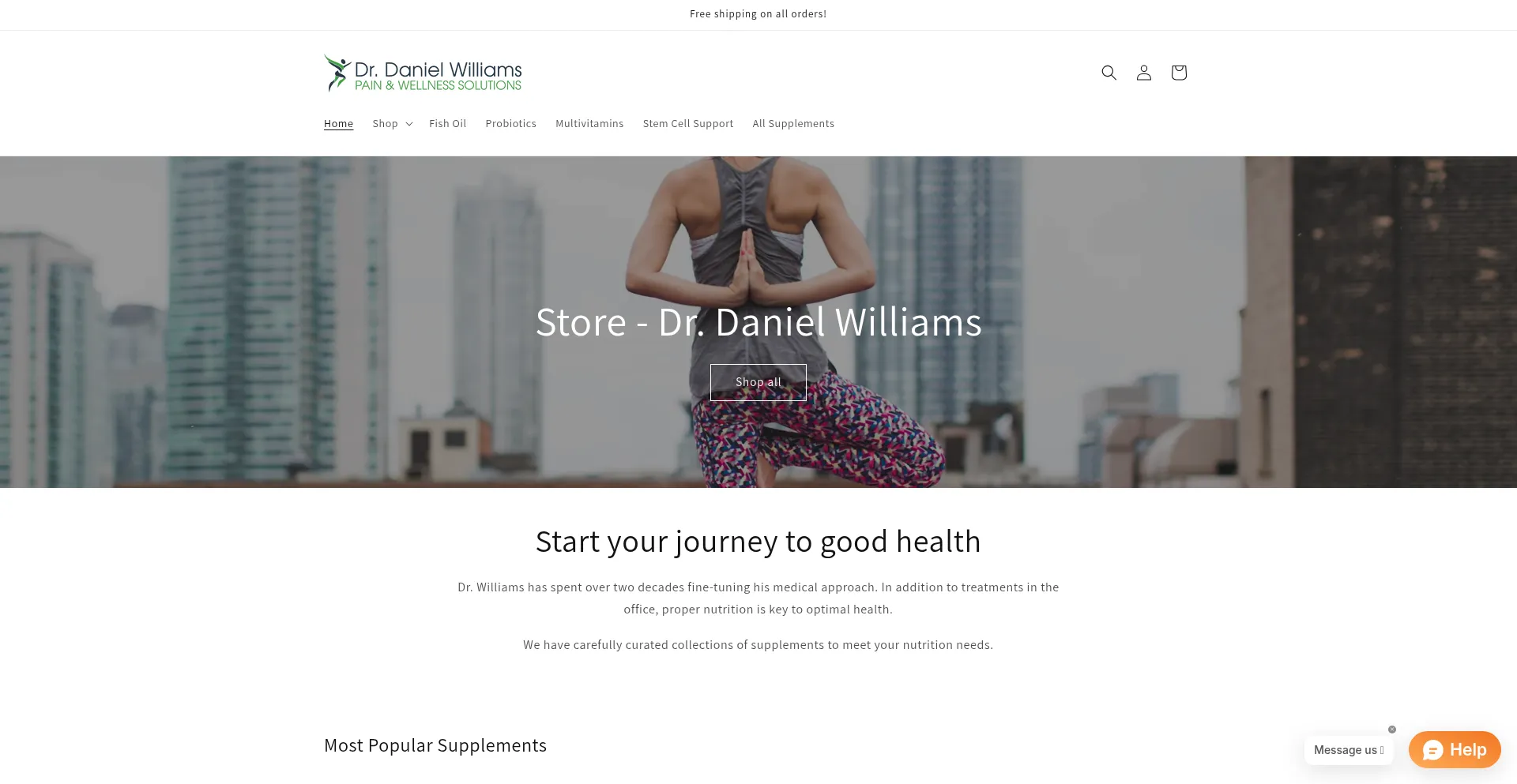 Drdanielwilliams.shop Screenshot