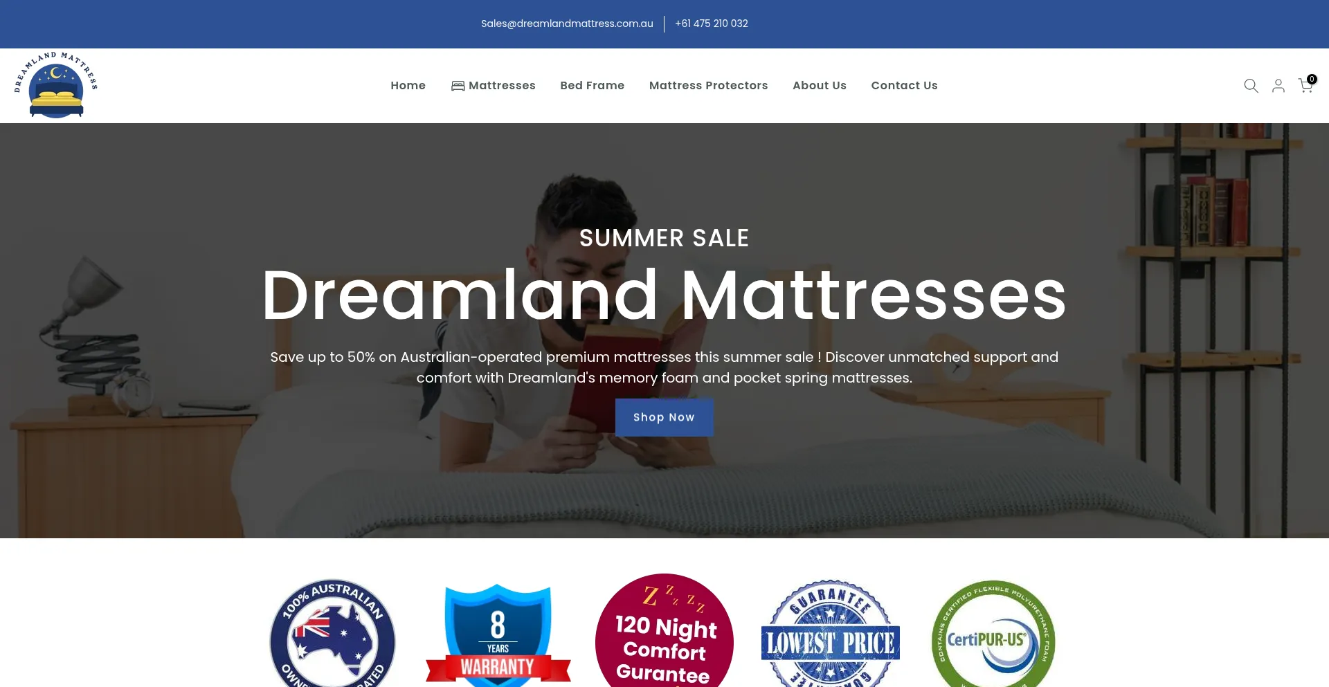 Dreamlandmattress.com.au