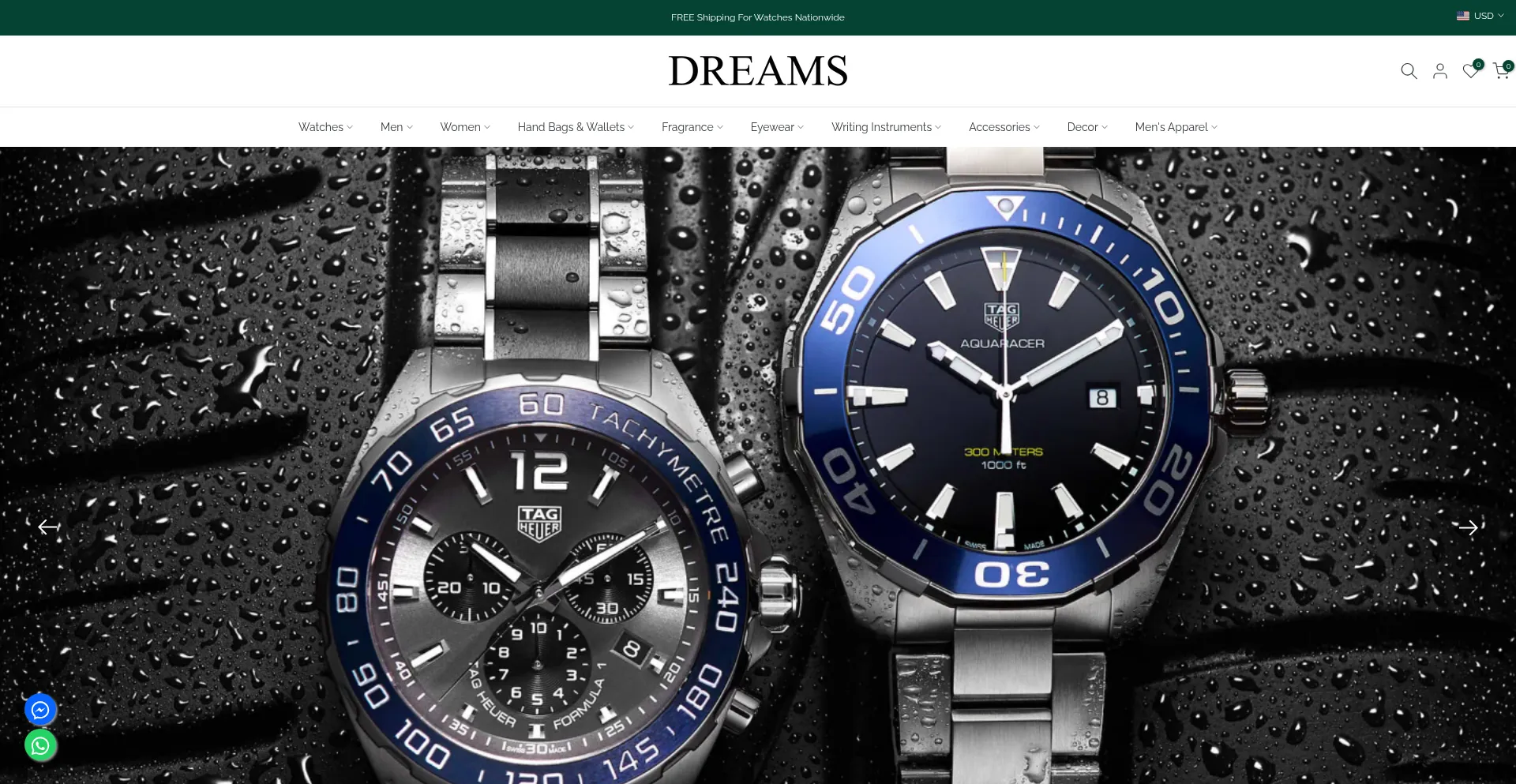 Website screenshot of Dreamspakistan.com