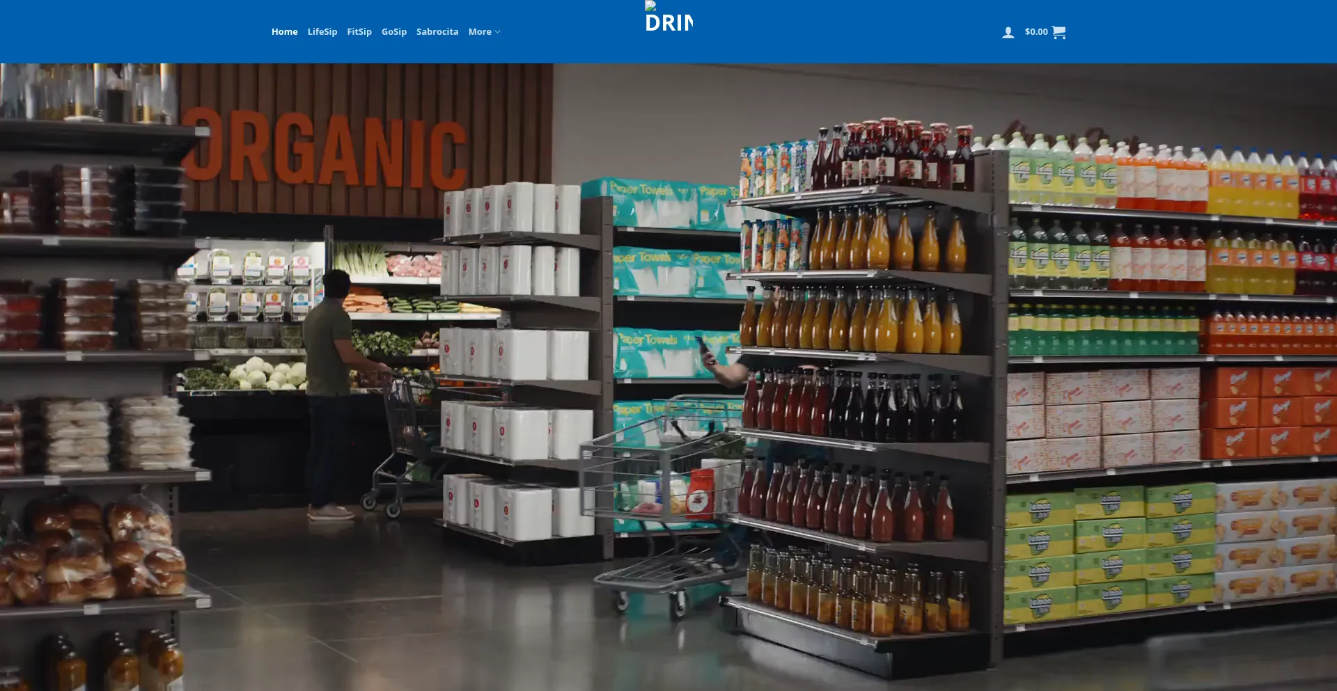 Website screenshot of Drinkcyrku.com