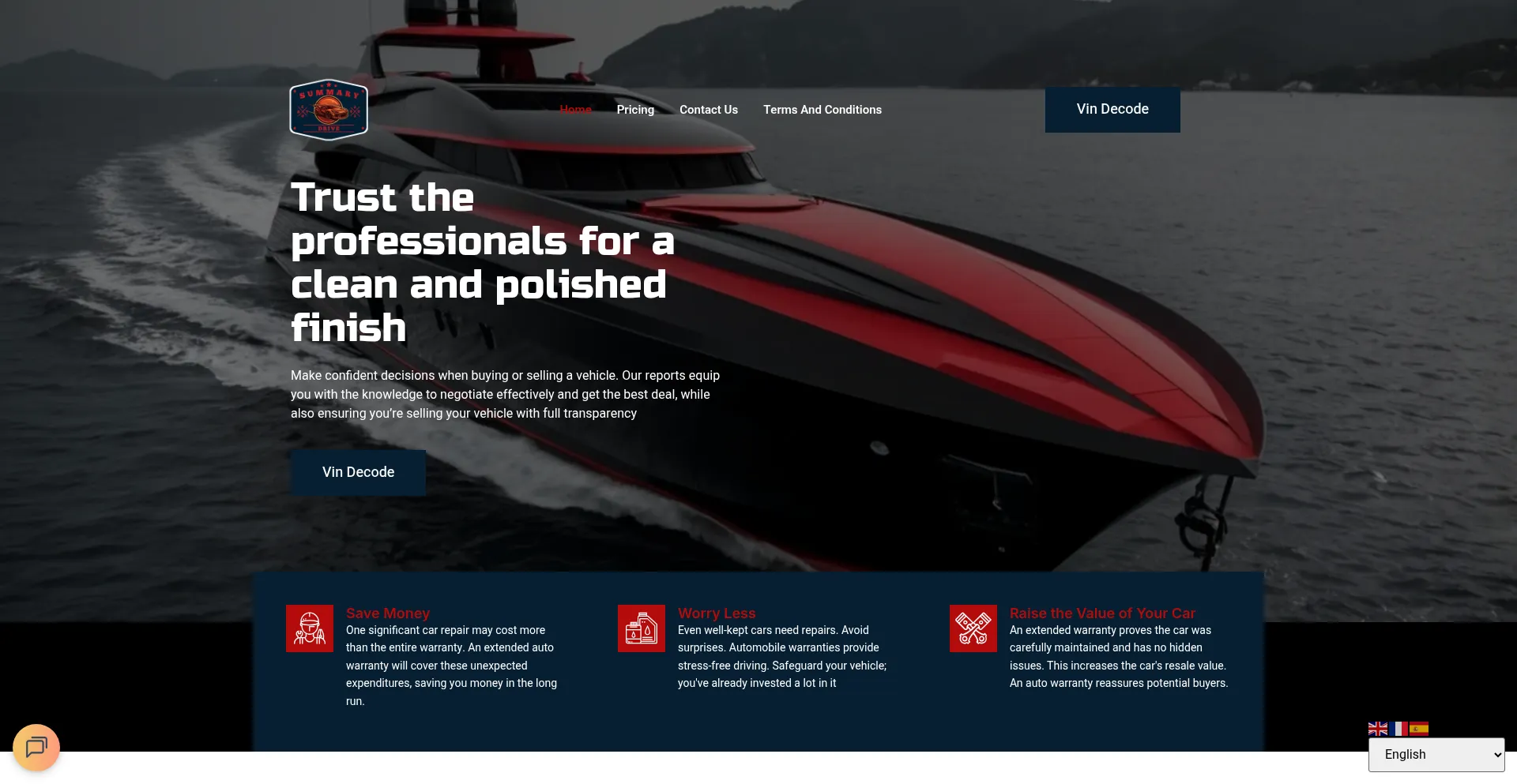 Drivesummary.com Screenshot