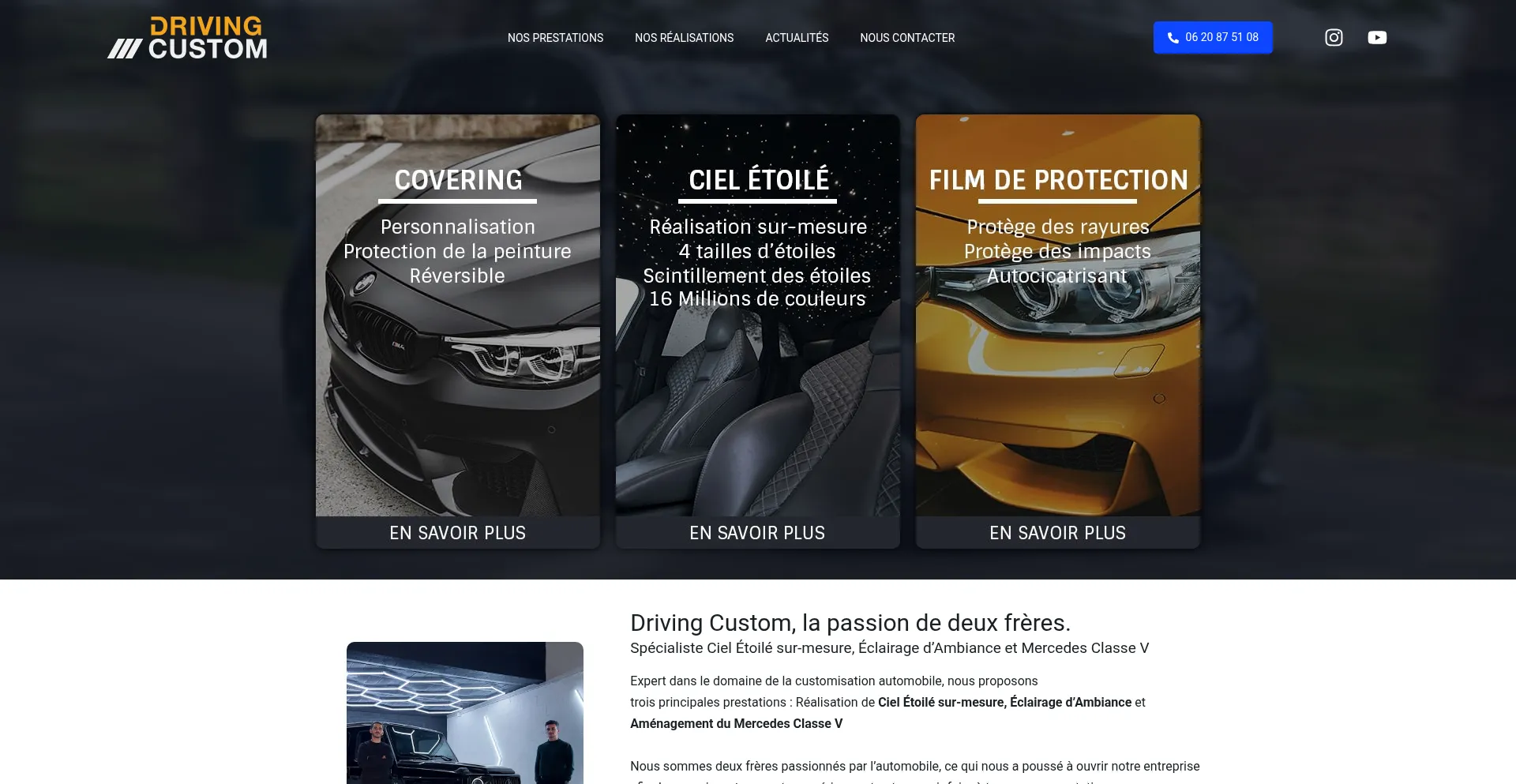 Drivingcustom.fr Screenshot