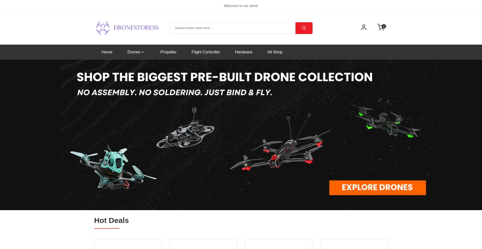 Dronestoress.com Screenshot