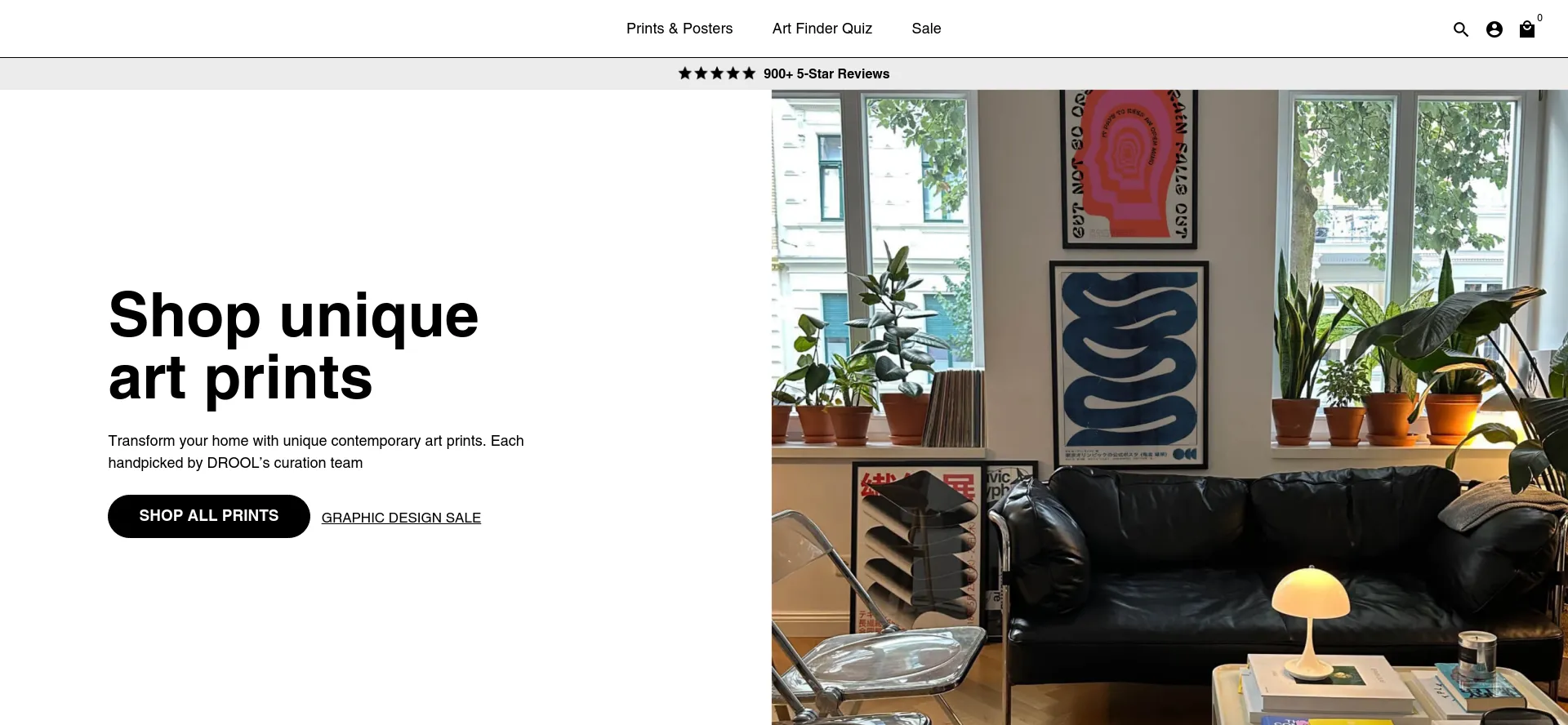 Website screenshot of Drool-art.com
