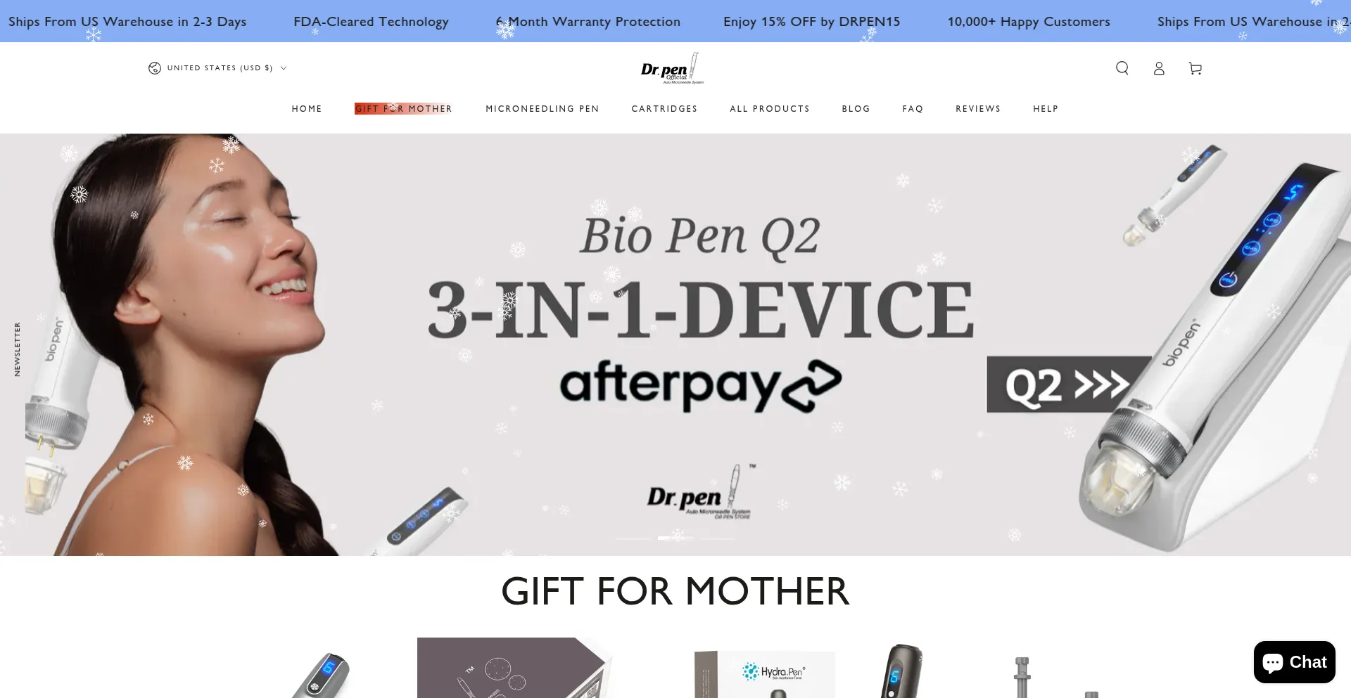 Website screenshot of Drpenusa.net