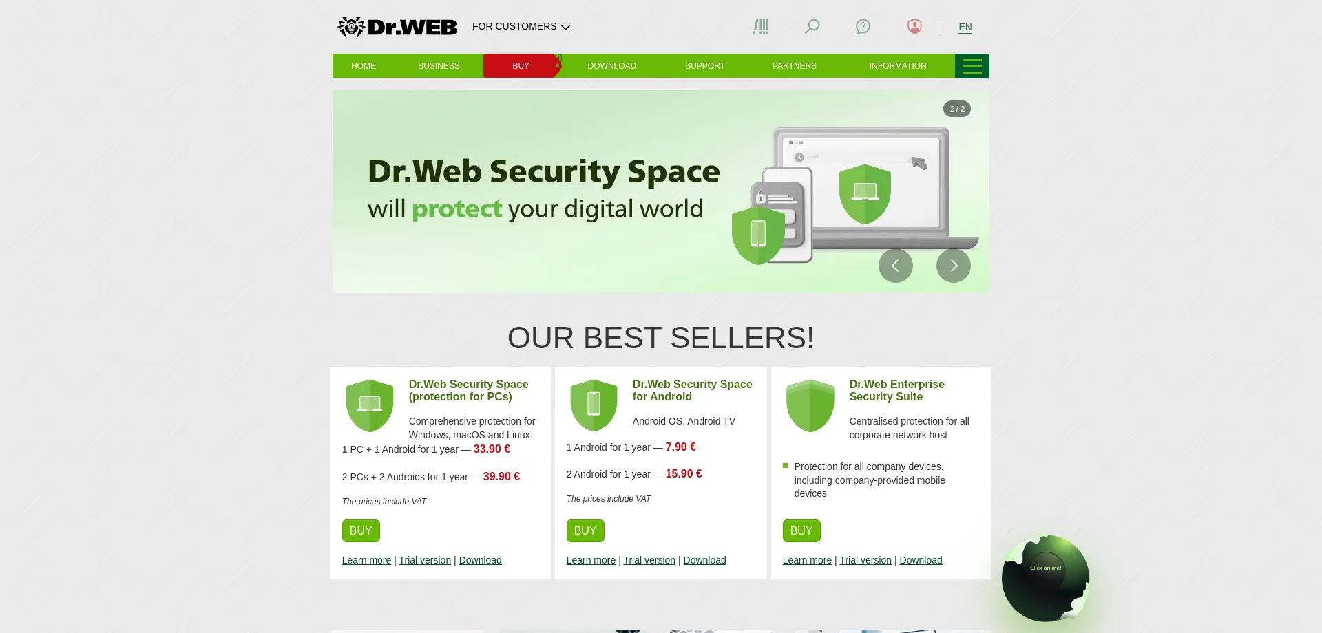 Drweb.com (Doctor Web Ltd.) Reviews + Scan Report