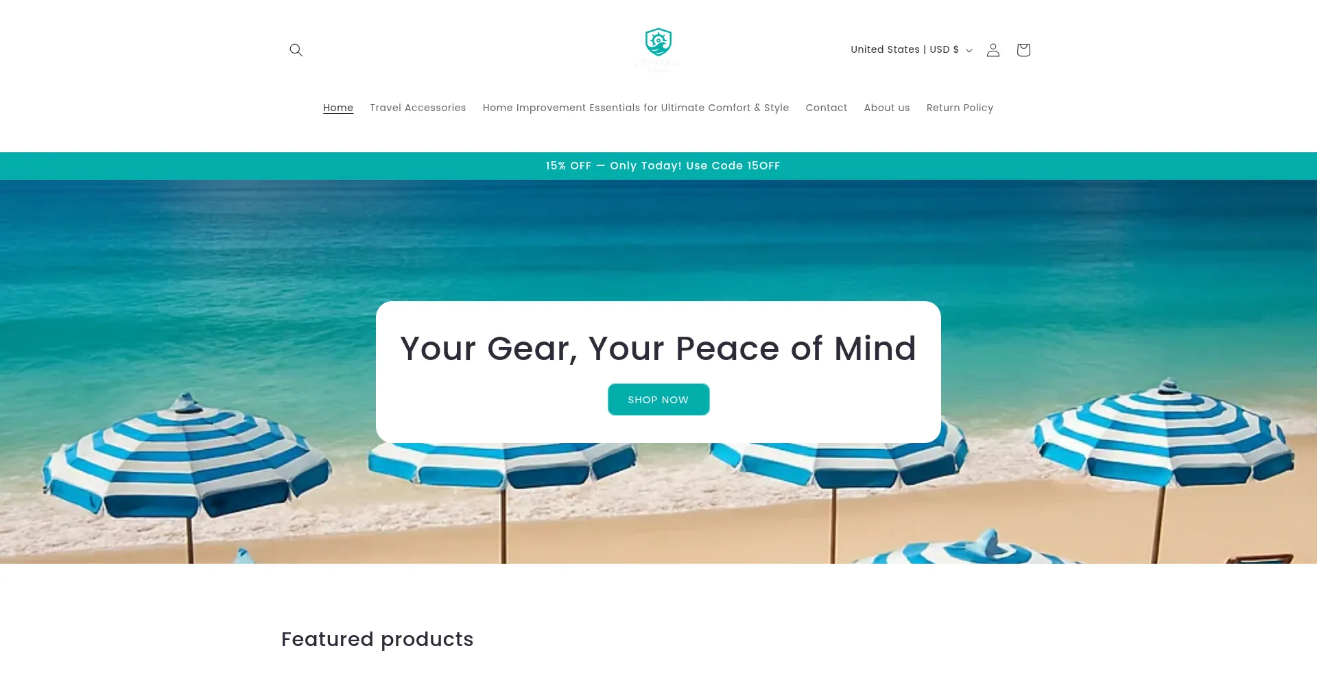 Website screenshot of Dryvaultgear.com
