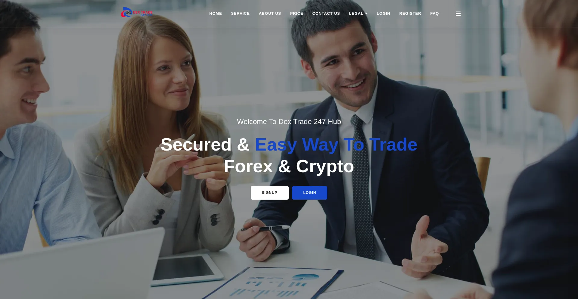 Website screenshot of Dt247hub.com