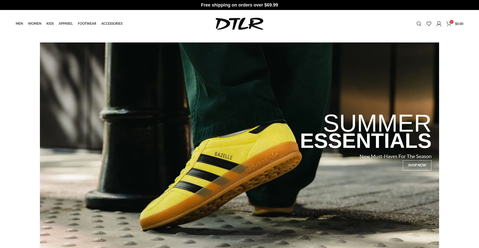 Website screenshot of Dtlrfansclub.shop