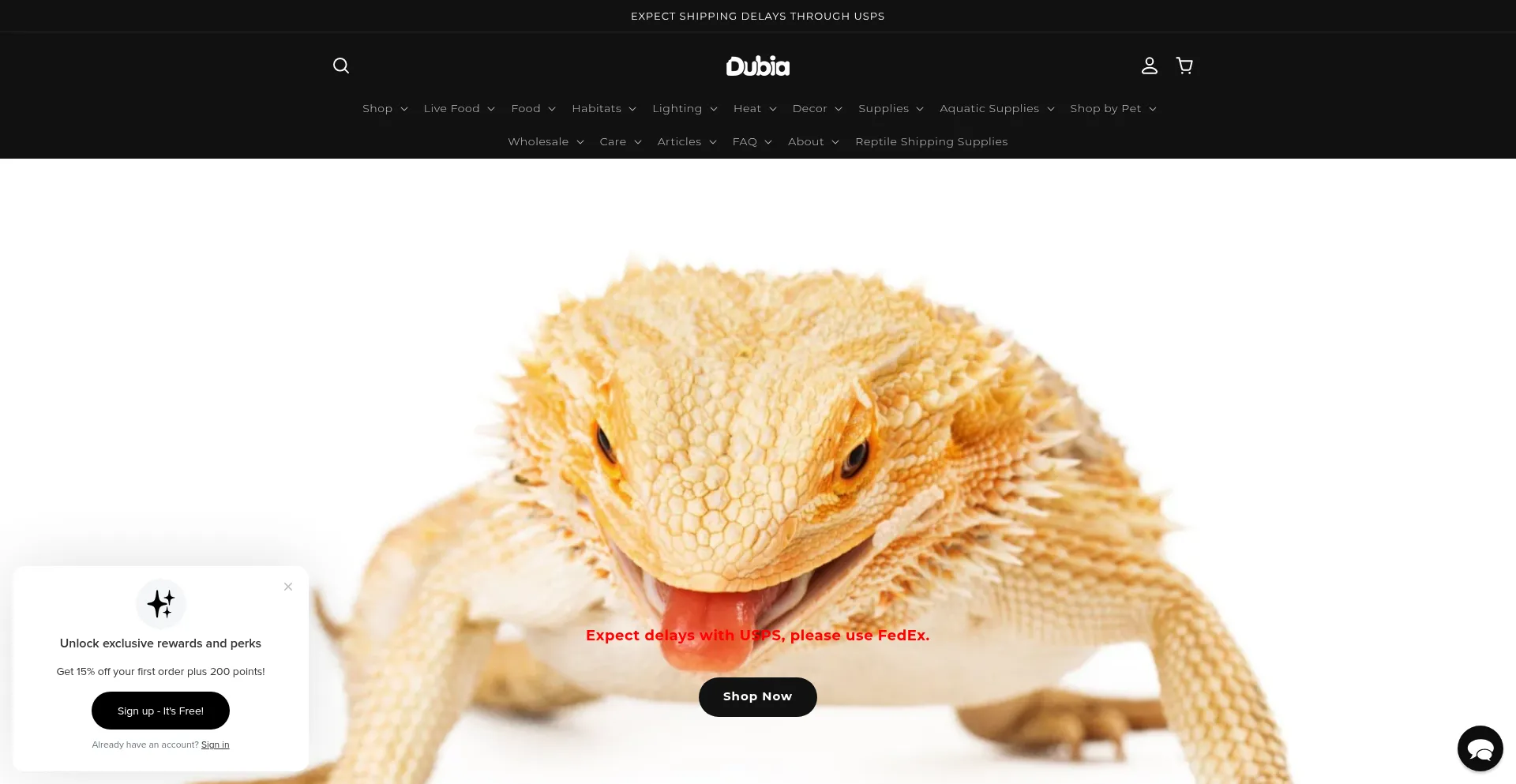 Dubiaroaches.com Screenshot