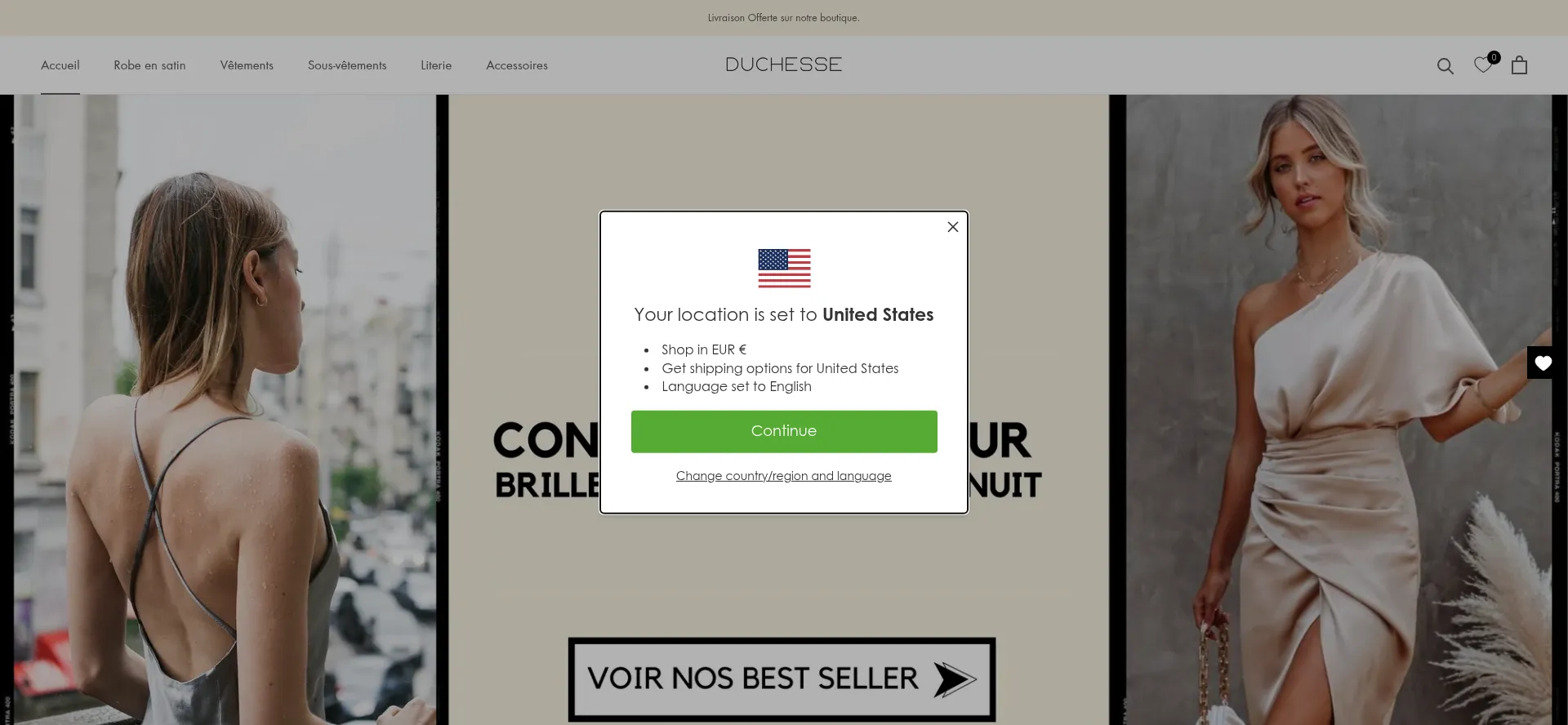 Duchesse-satin.com Screenshot