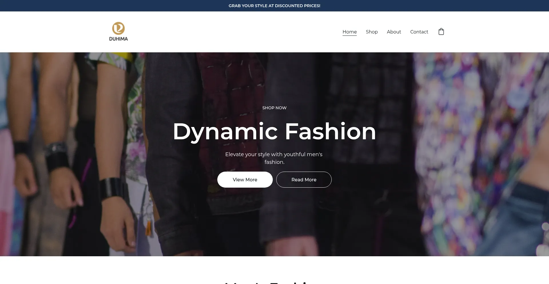 Website screenshot of Duhima.com