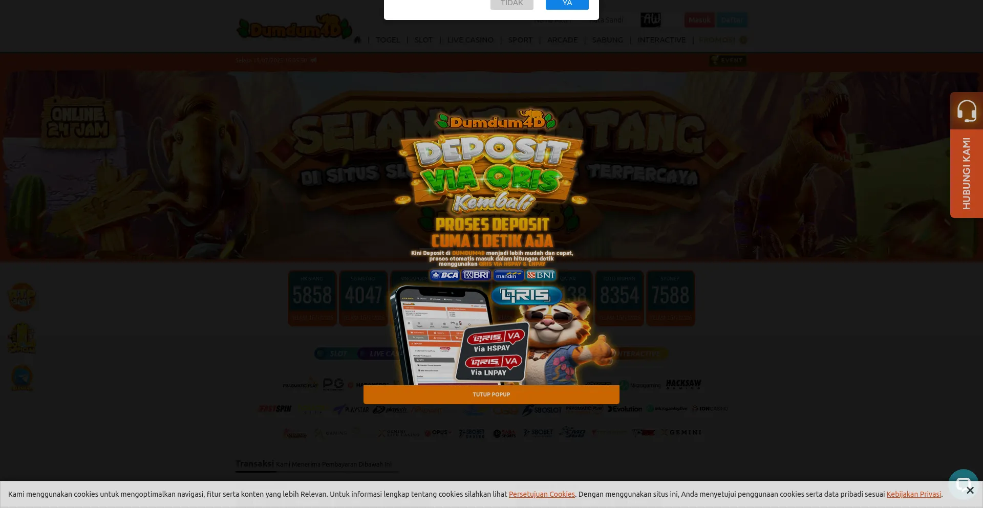 Website screenshot of Dumdum4d-chikorita.site