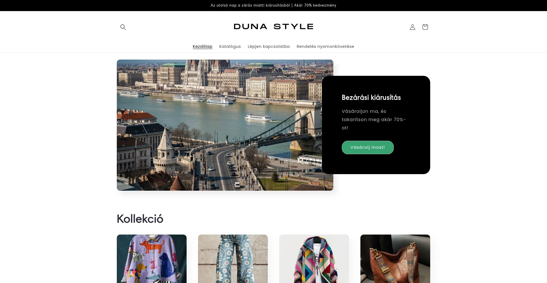 Website screenshot of Dunastyle.com