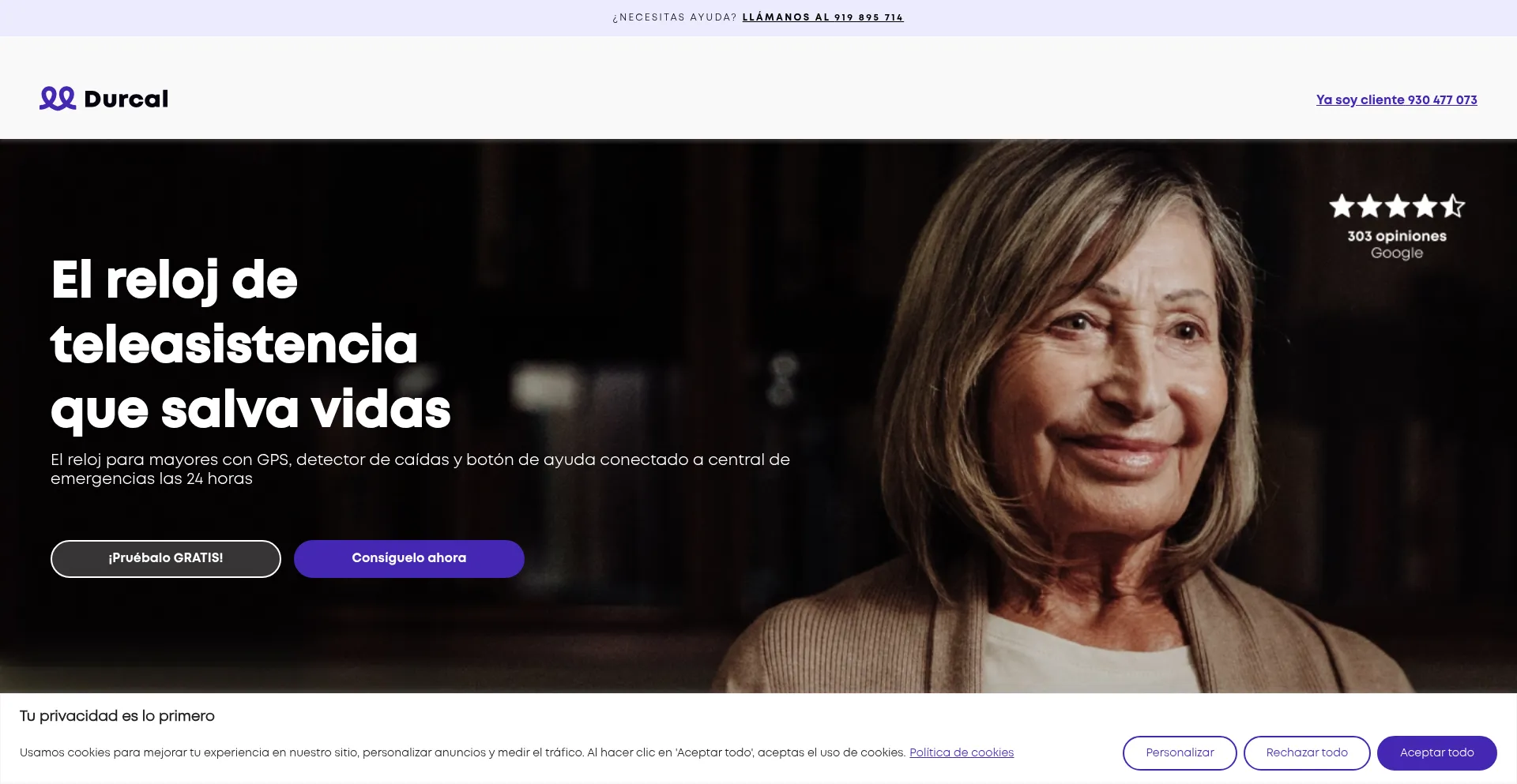 Durcal.com Screenshot