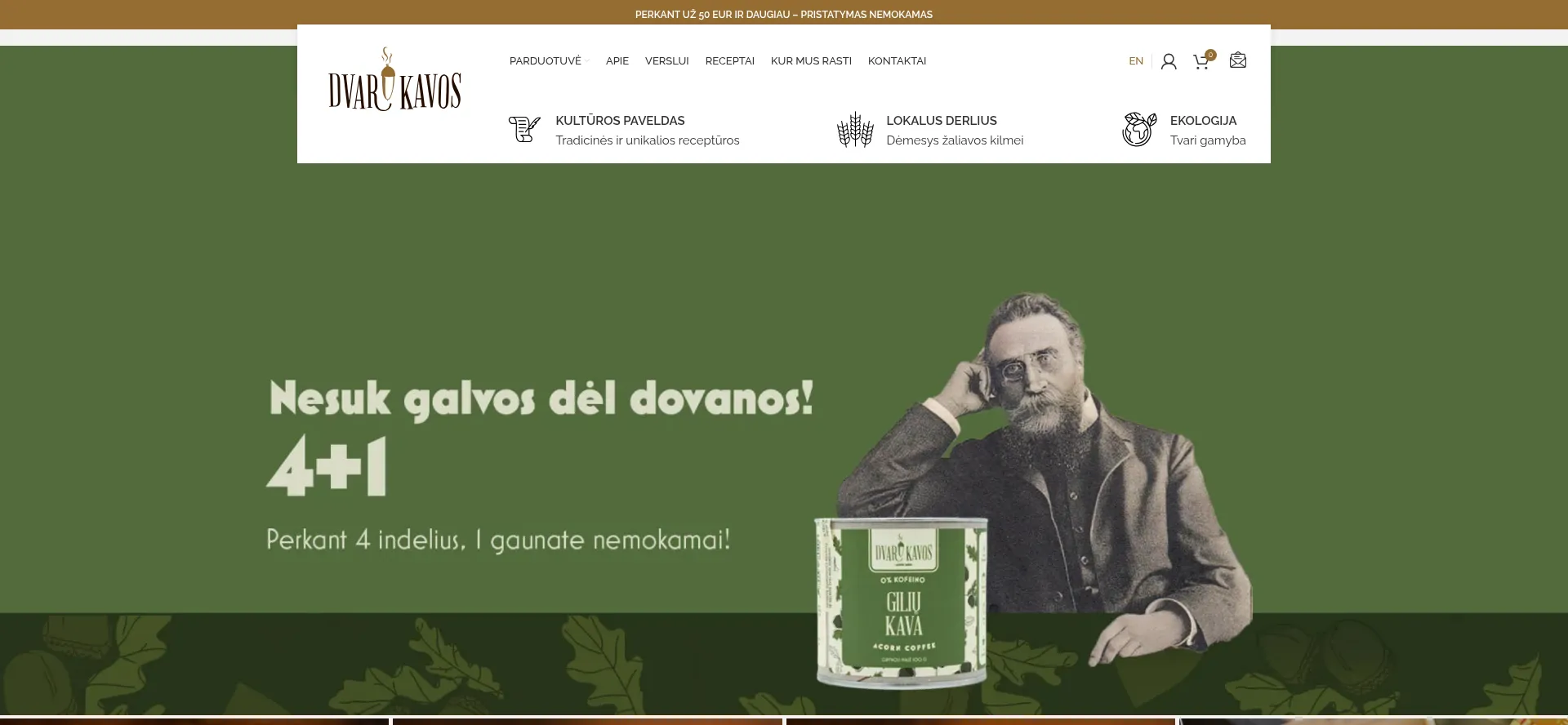 Dvarokavos.lt Screenshot