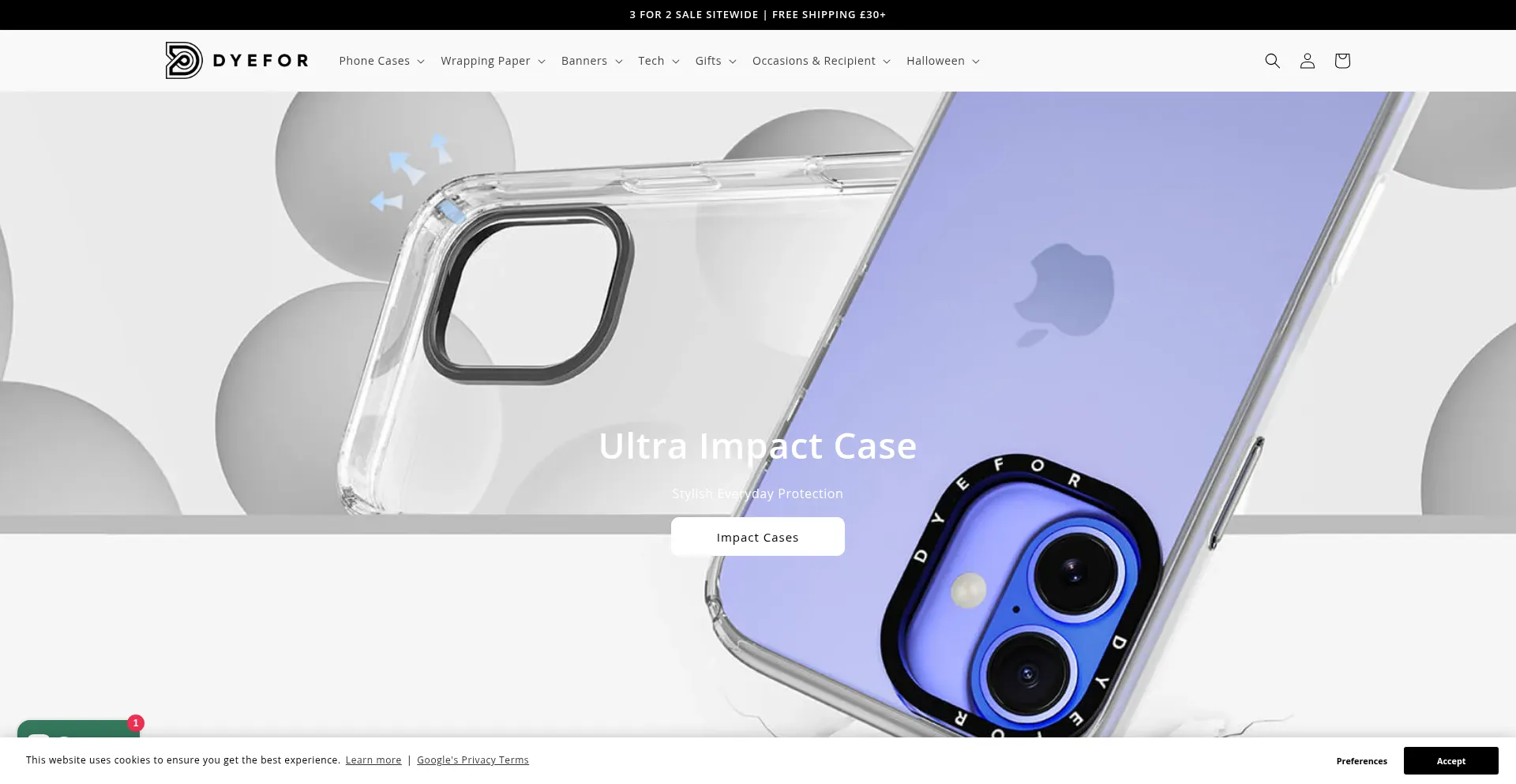 Dyefor.com Screenshot