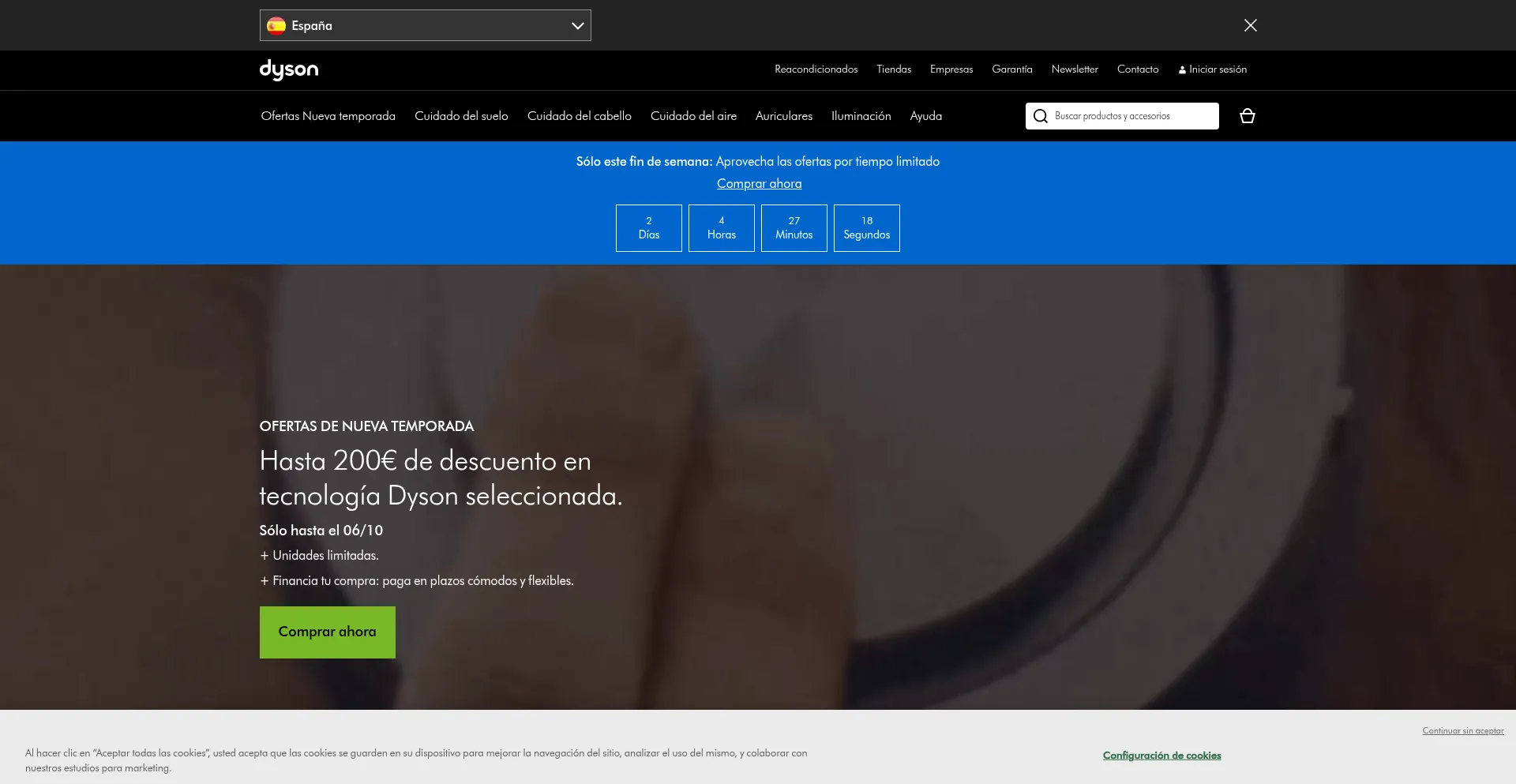 Dyson.es Screenshot