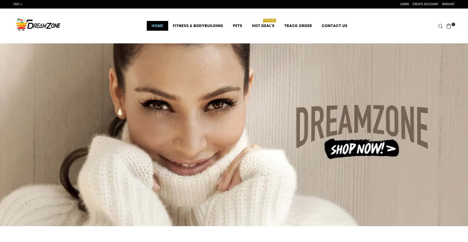 Website screenshot of Dzlifestyle.com
