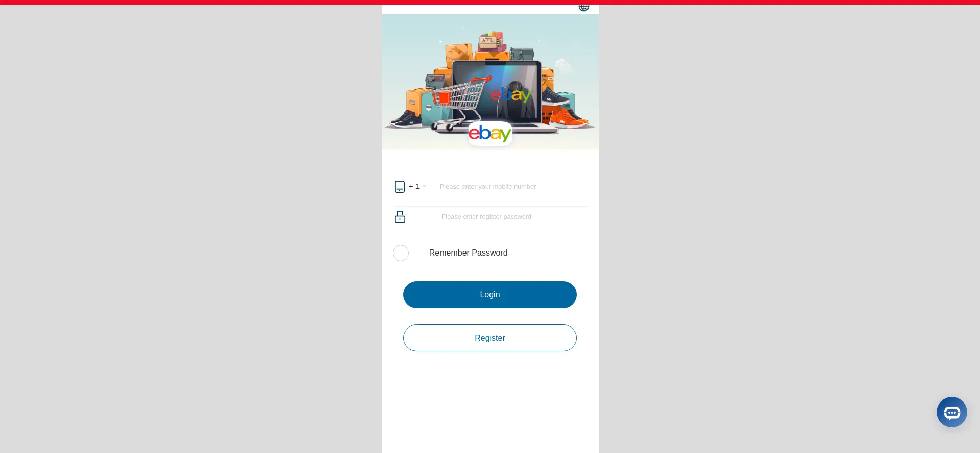 Website screenshot of E-bayaffiliate.life