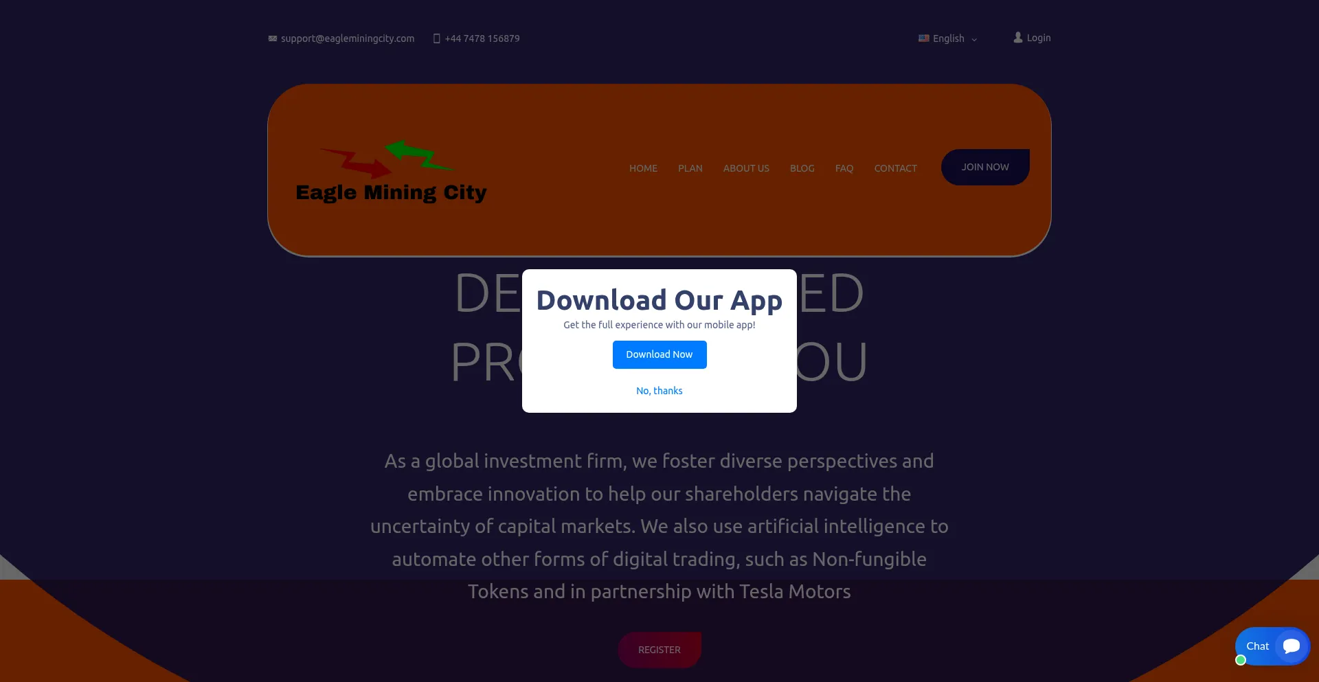 Eagleminingcityhub.com Screenshot