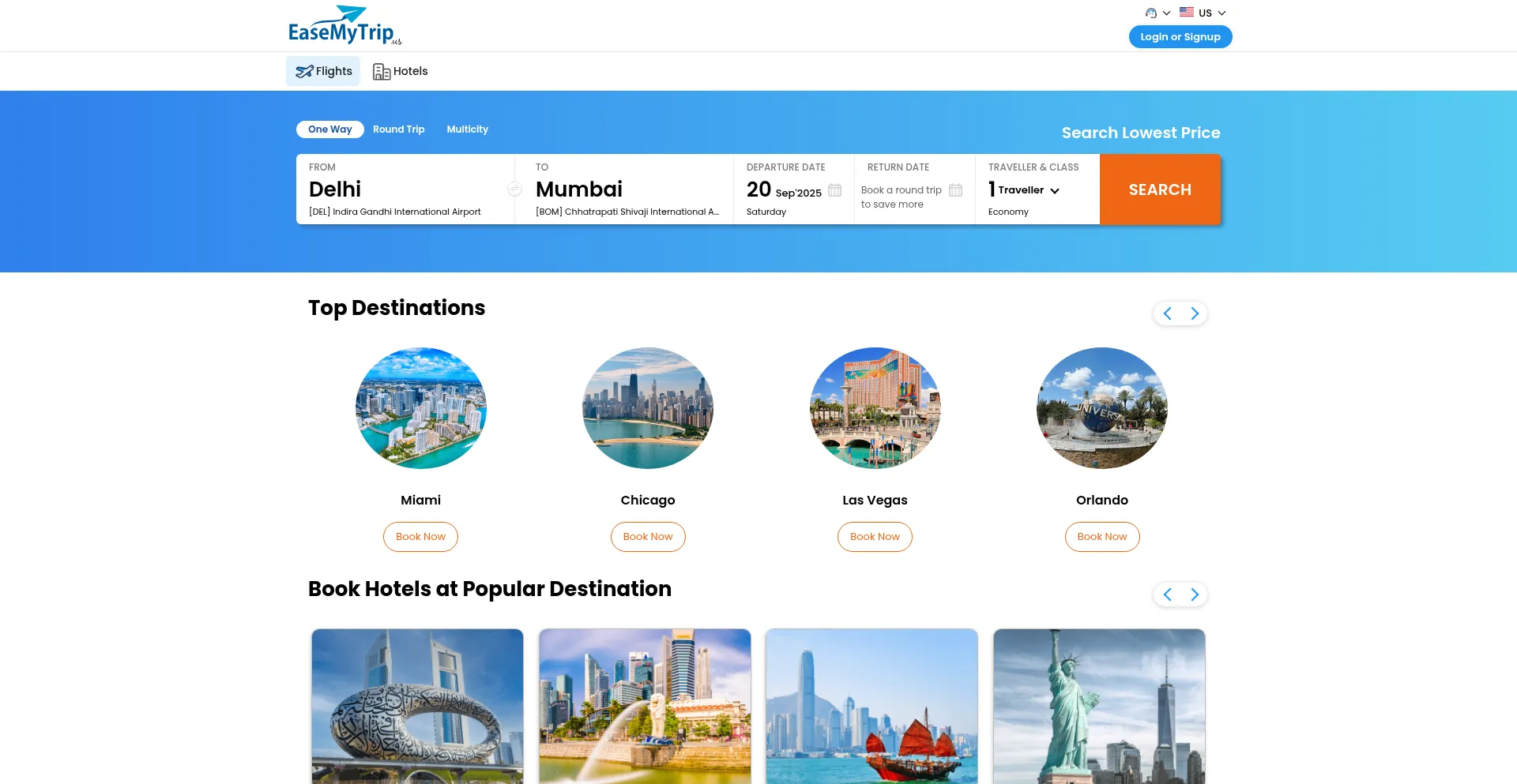 Easemytrip.com Screenshot
