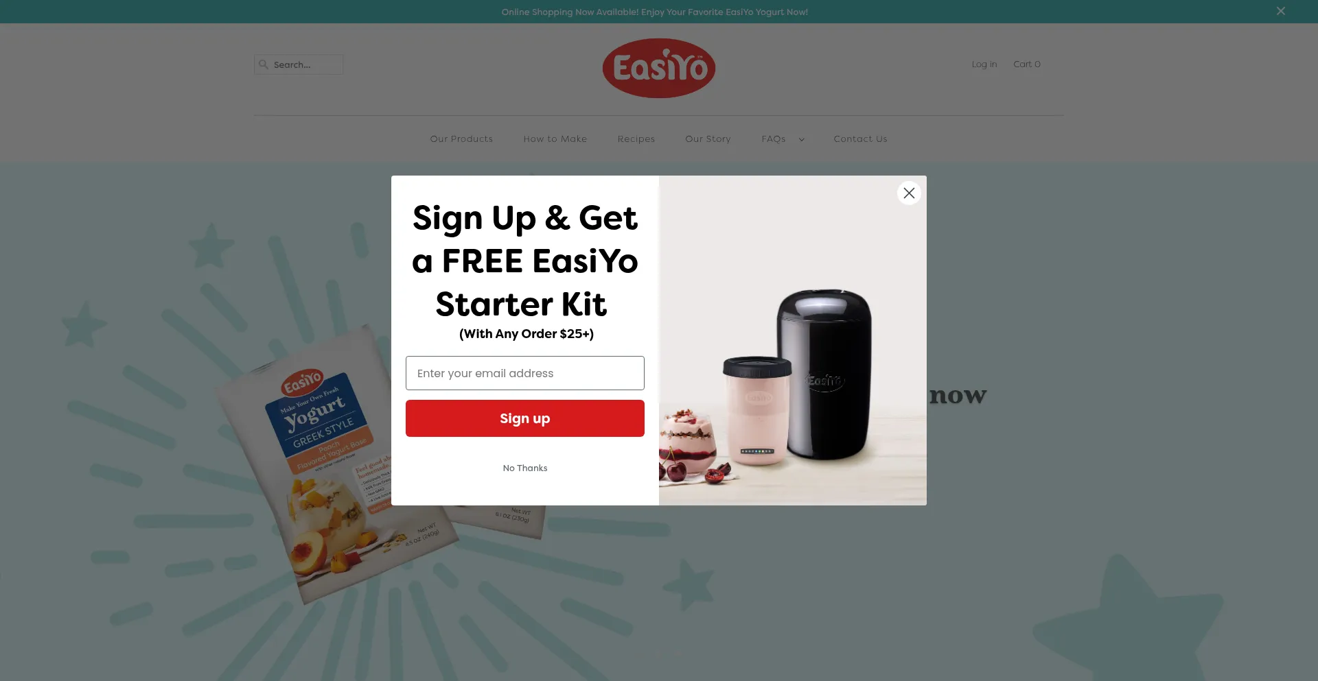Easiyo.com Screenshot