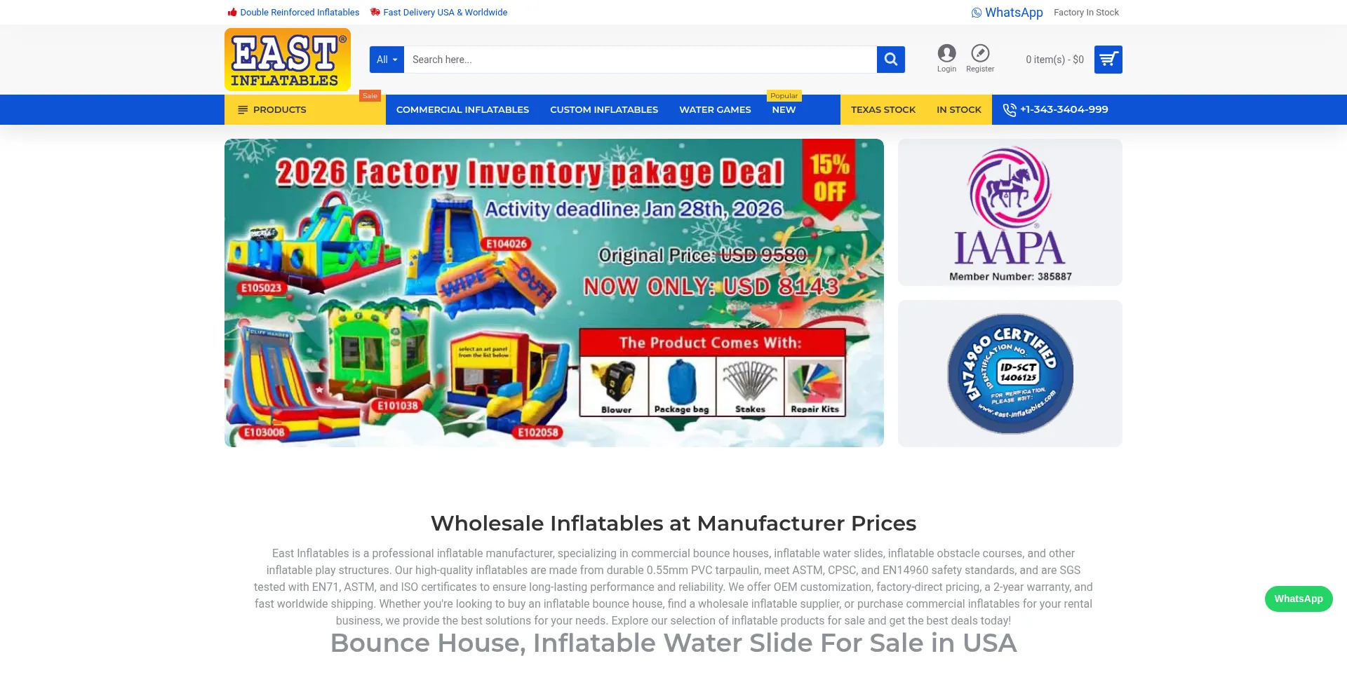 East-inflatables.com