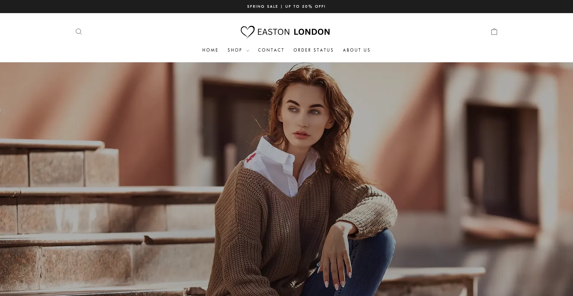 Website screenshot of Easton-london.com