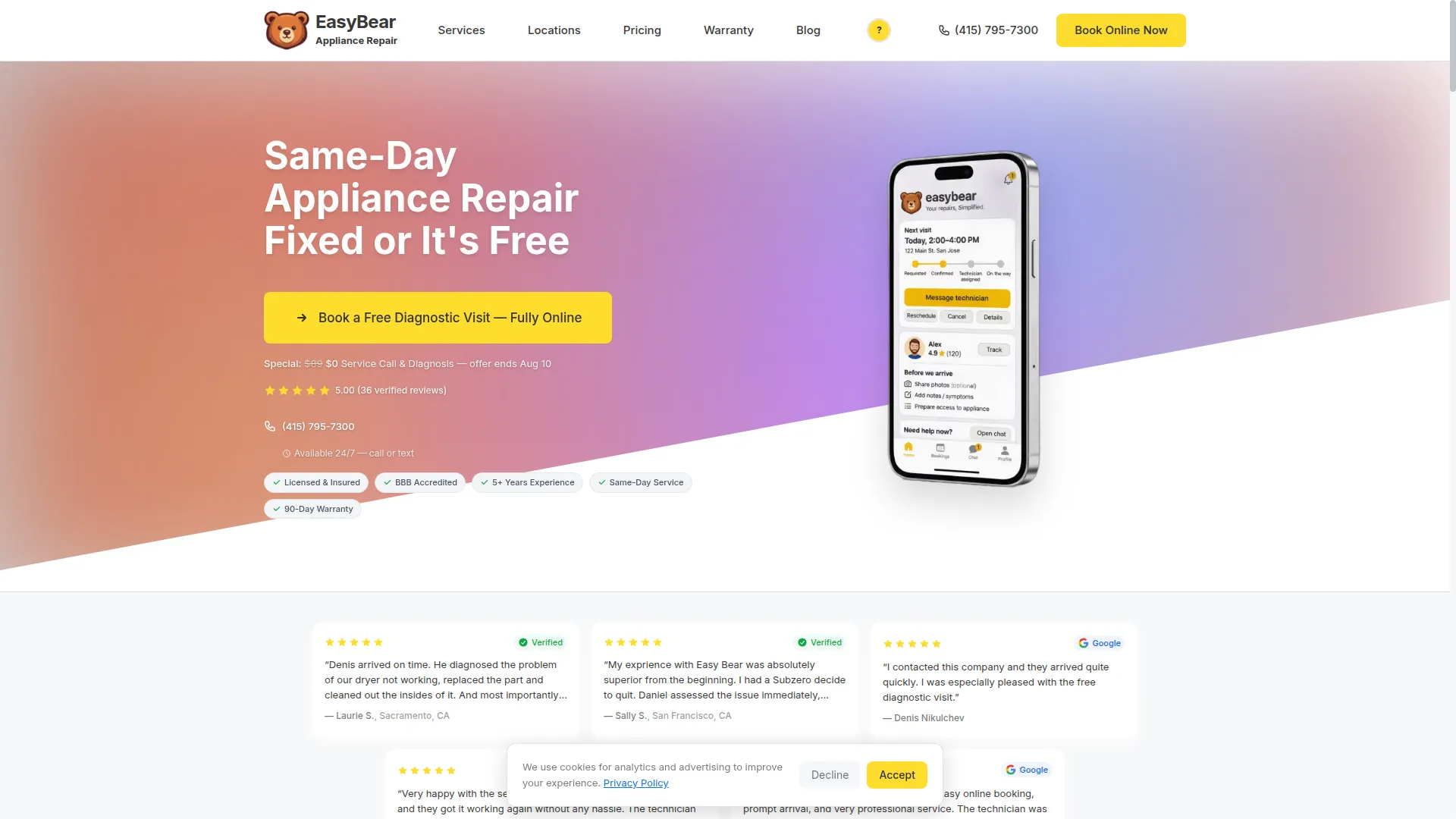 Easybear-appliancerepair.com