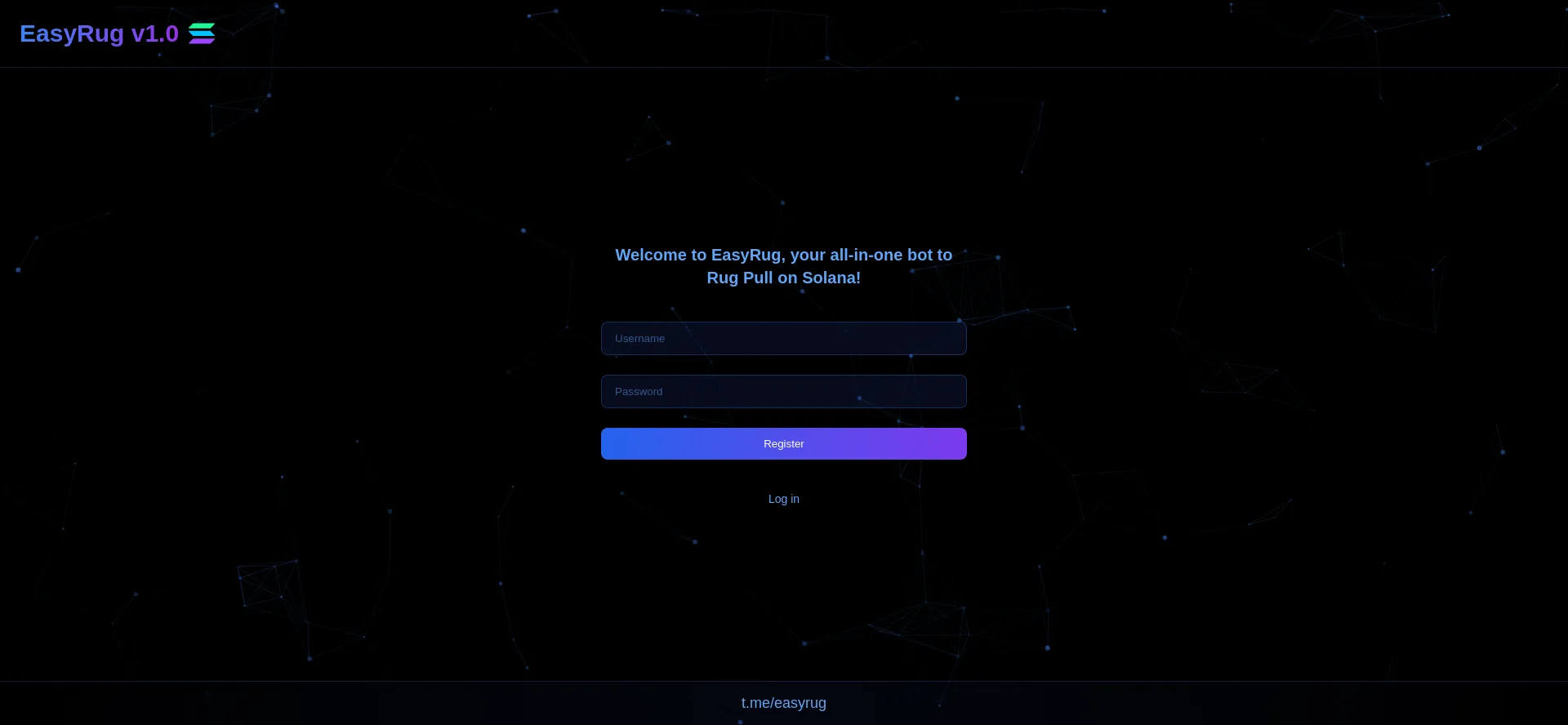 Website screenshot of Easyrug.top