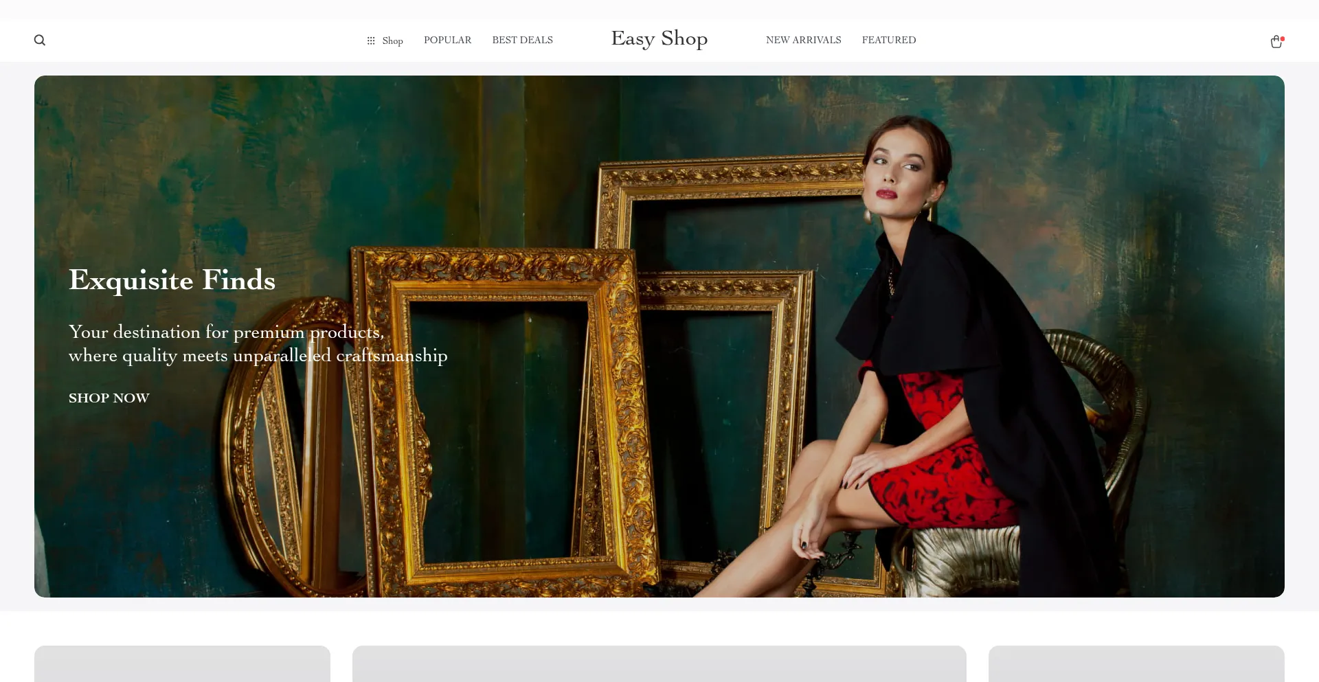 Website screenshot of Easyshop.global