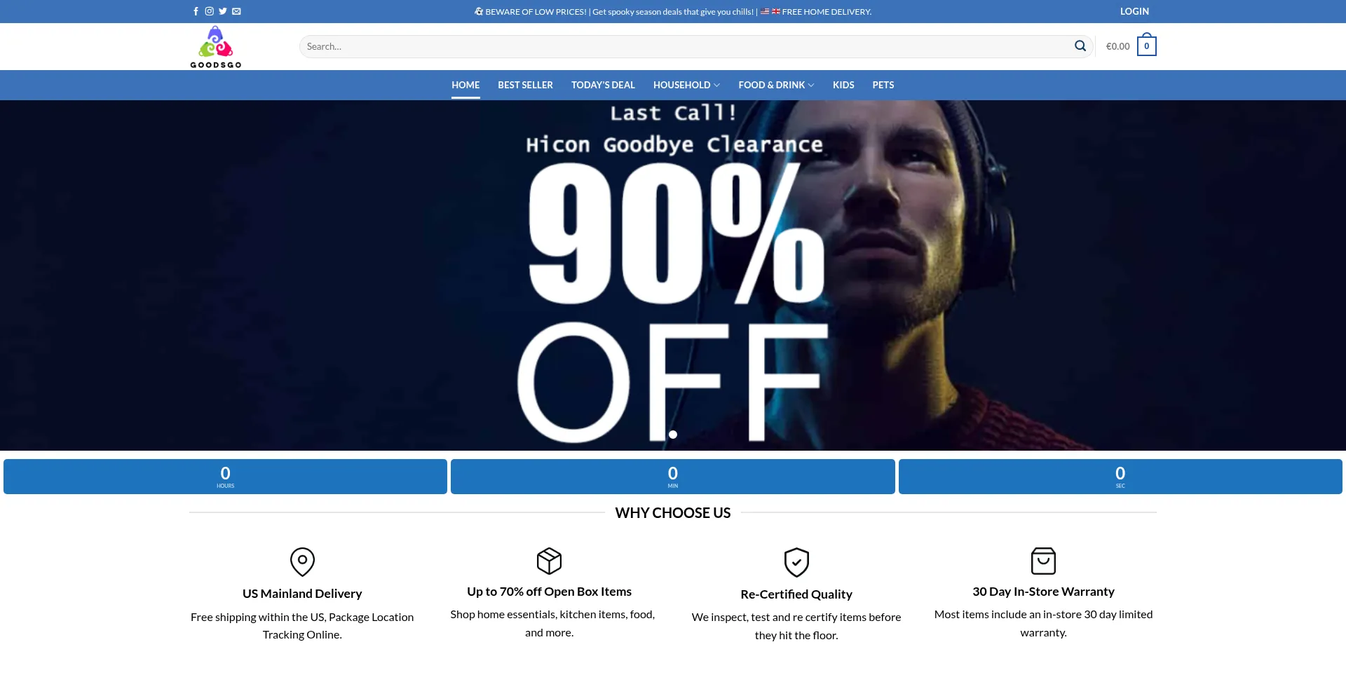 Website screenshot of Easyshoppe.shop