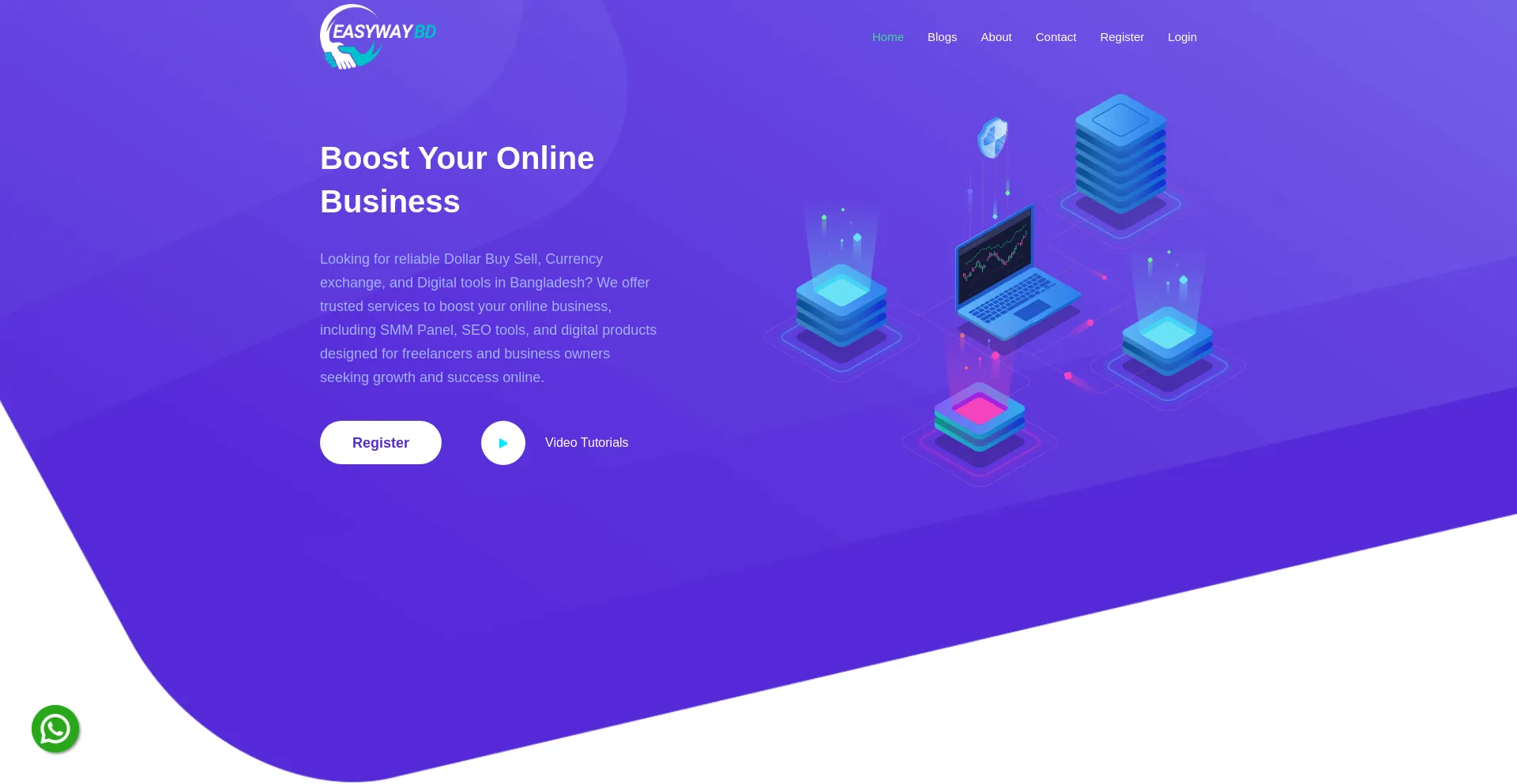 Website screenshot of Easywaybd.com