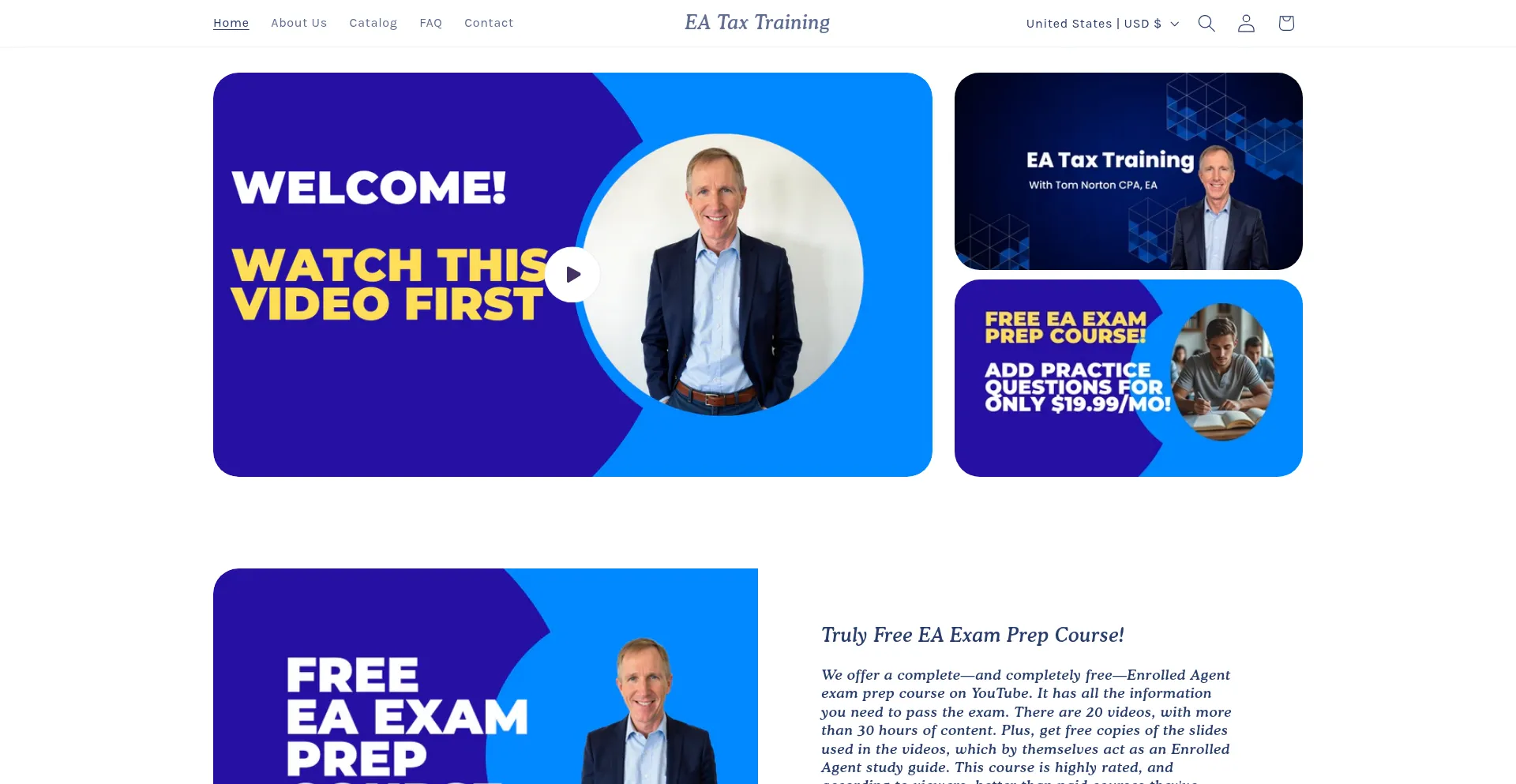 Website screenshot of Eataxtraining.com