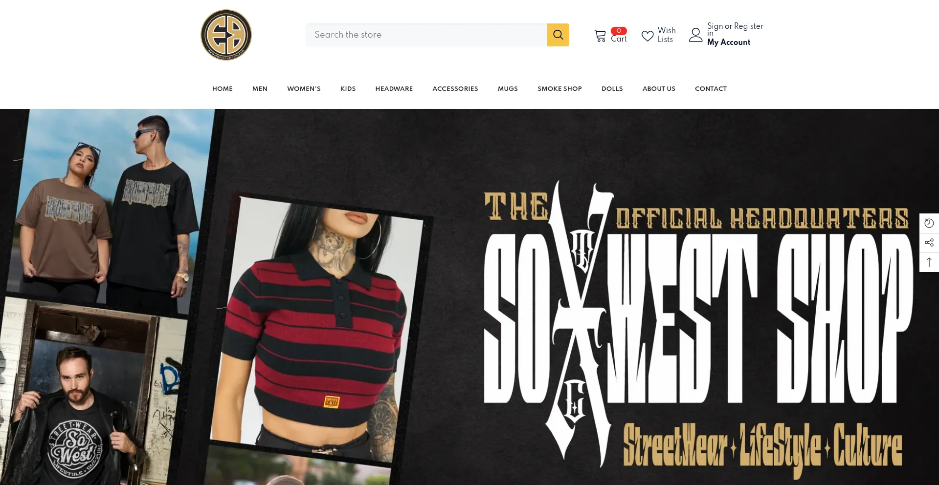 Website screenshot of Eboyzcustoms.com